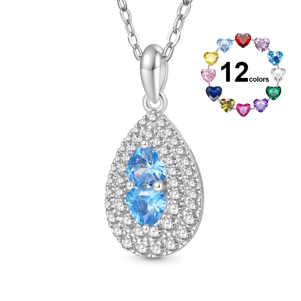 Gnoce Collana Anniversario con Pietra Portafortuna a Goccia