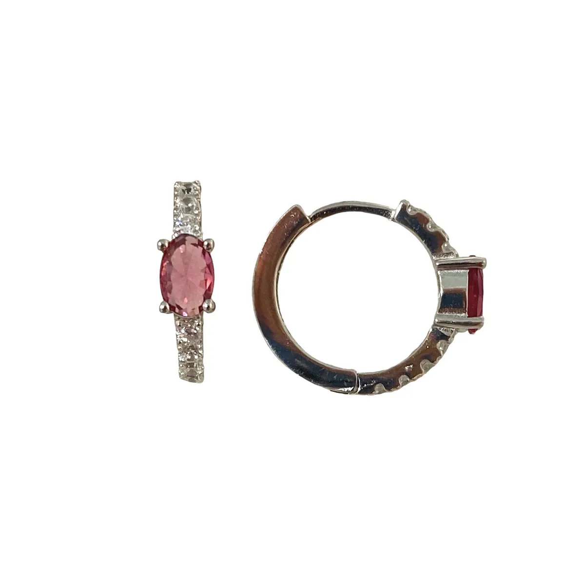 ORECCHINI OVALINO ROSA