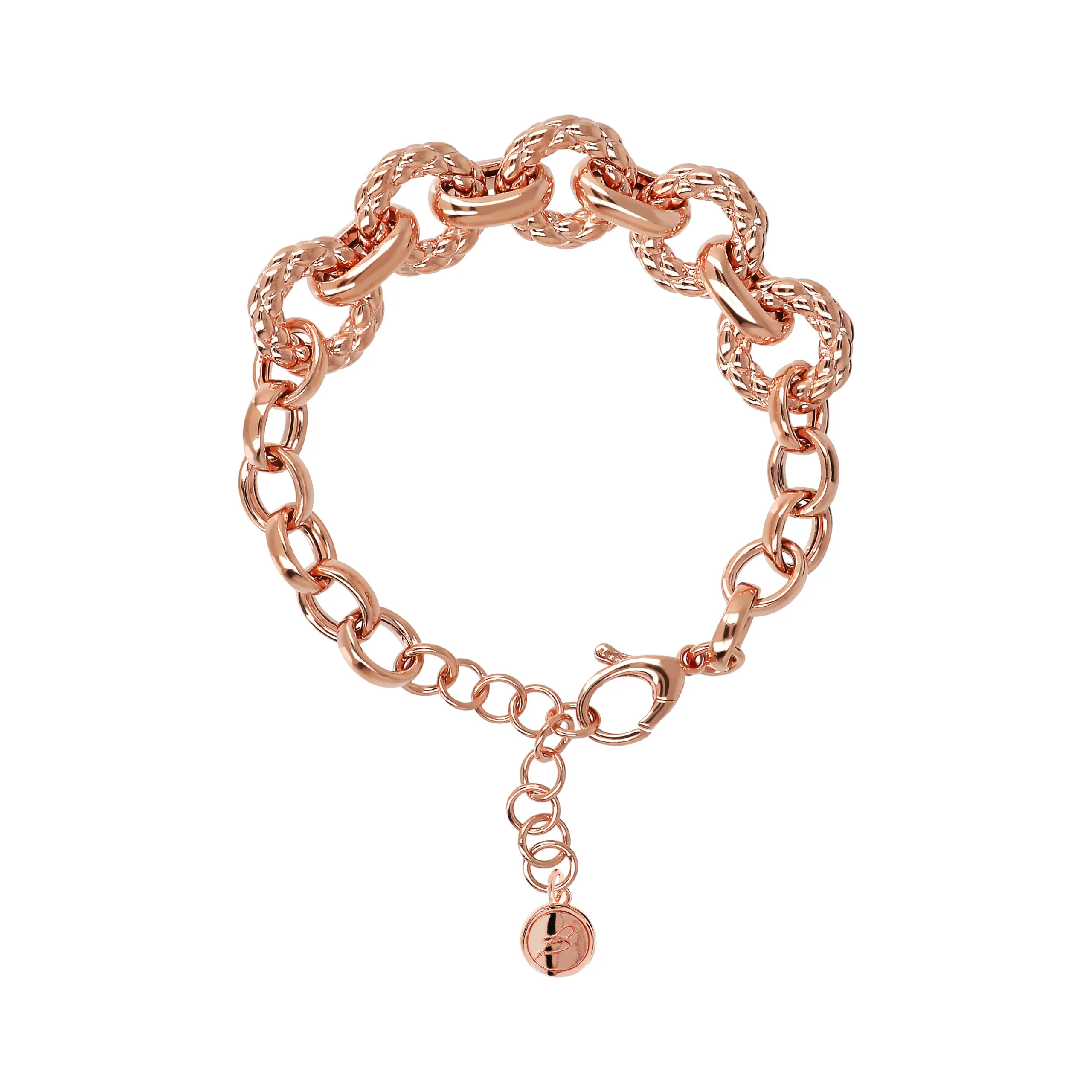 Bracciale Donna Bronzallure Catena Rolo E Rondelle