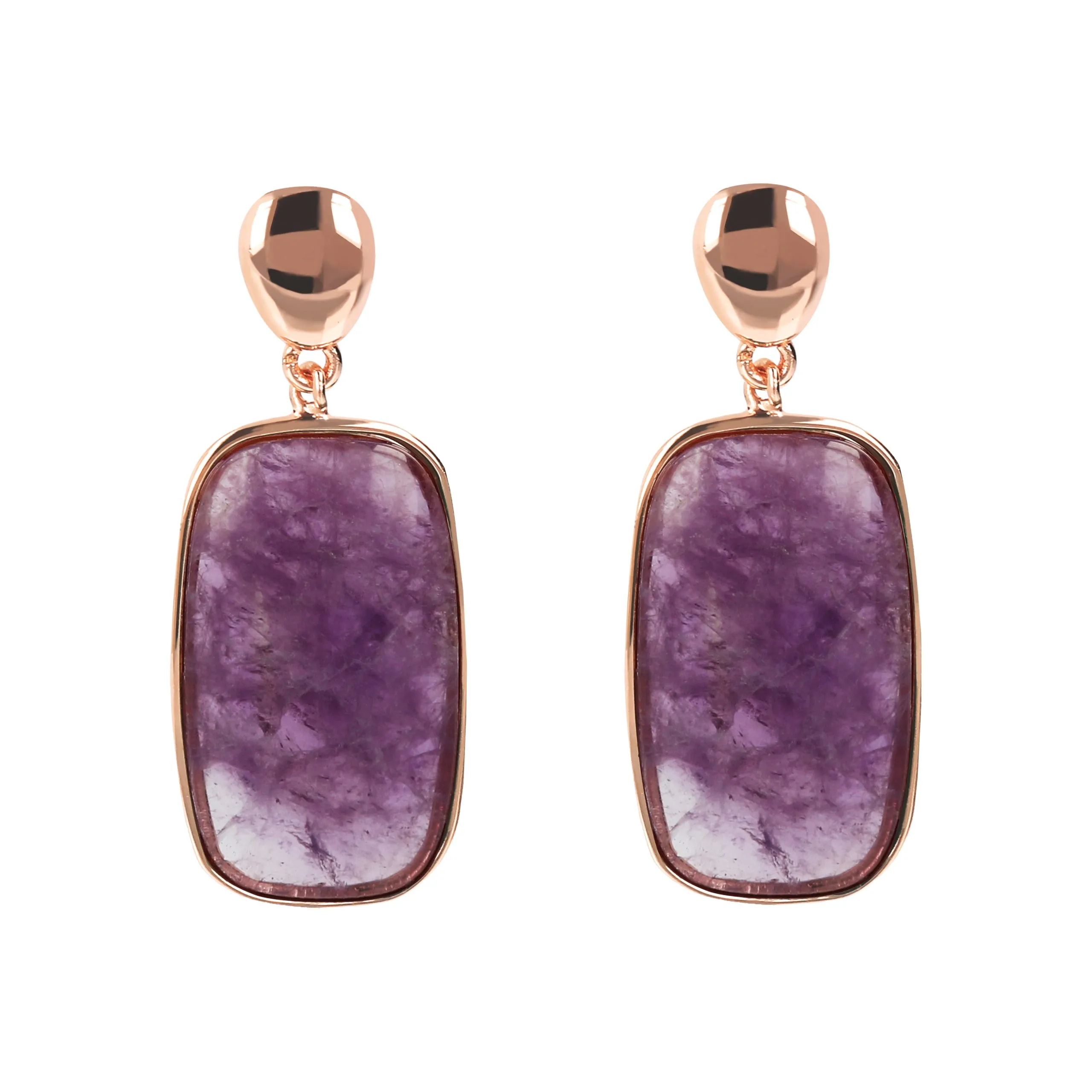 Orecchini Donna Bronzallure con Pietra Naturale a Saponetta