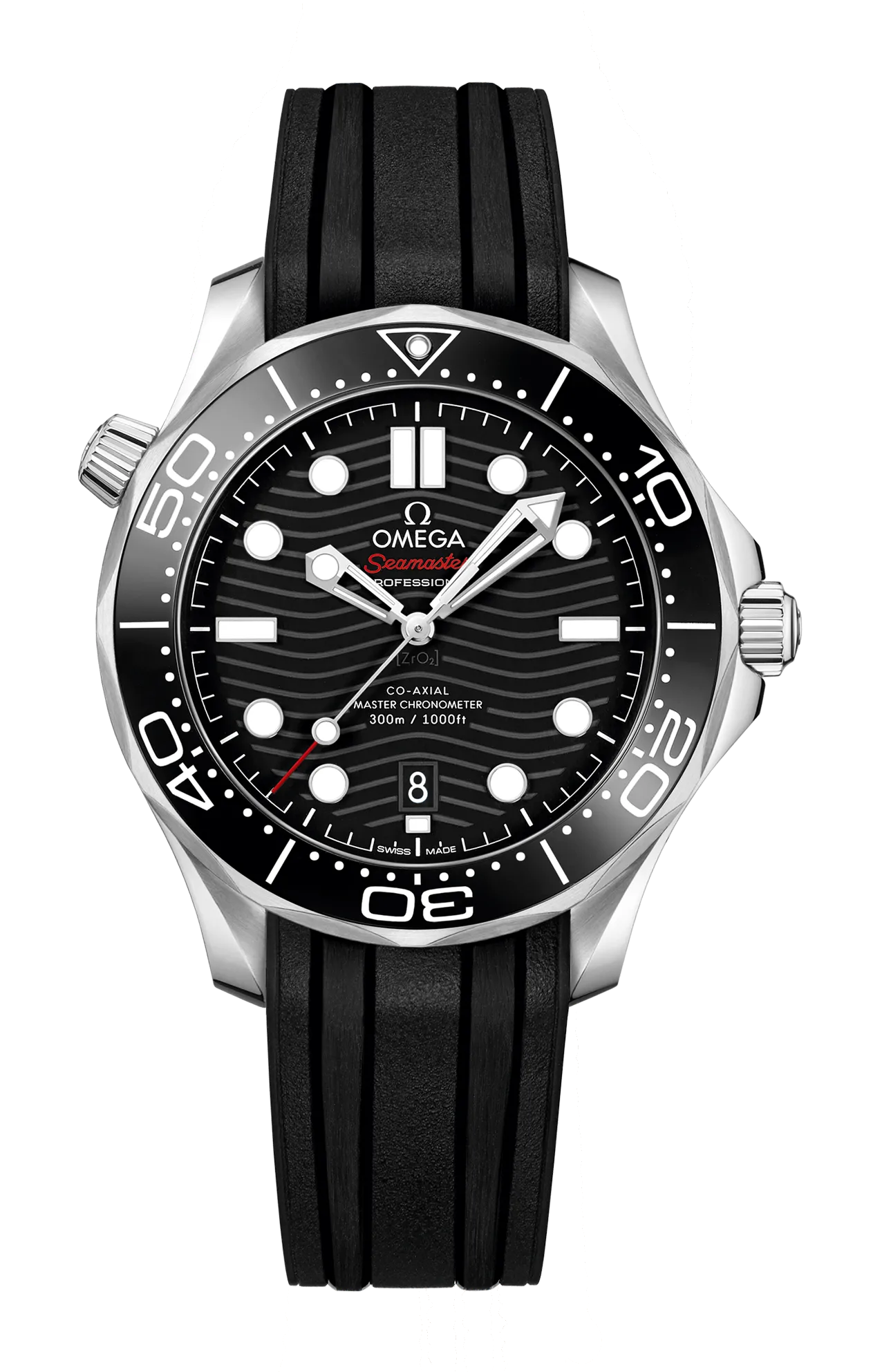 SEAMASTER DIVER 300M 42 MM, ACCIAIO SU CAUCCIÙ - 210.32.42.20.01.001