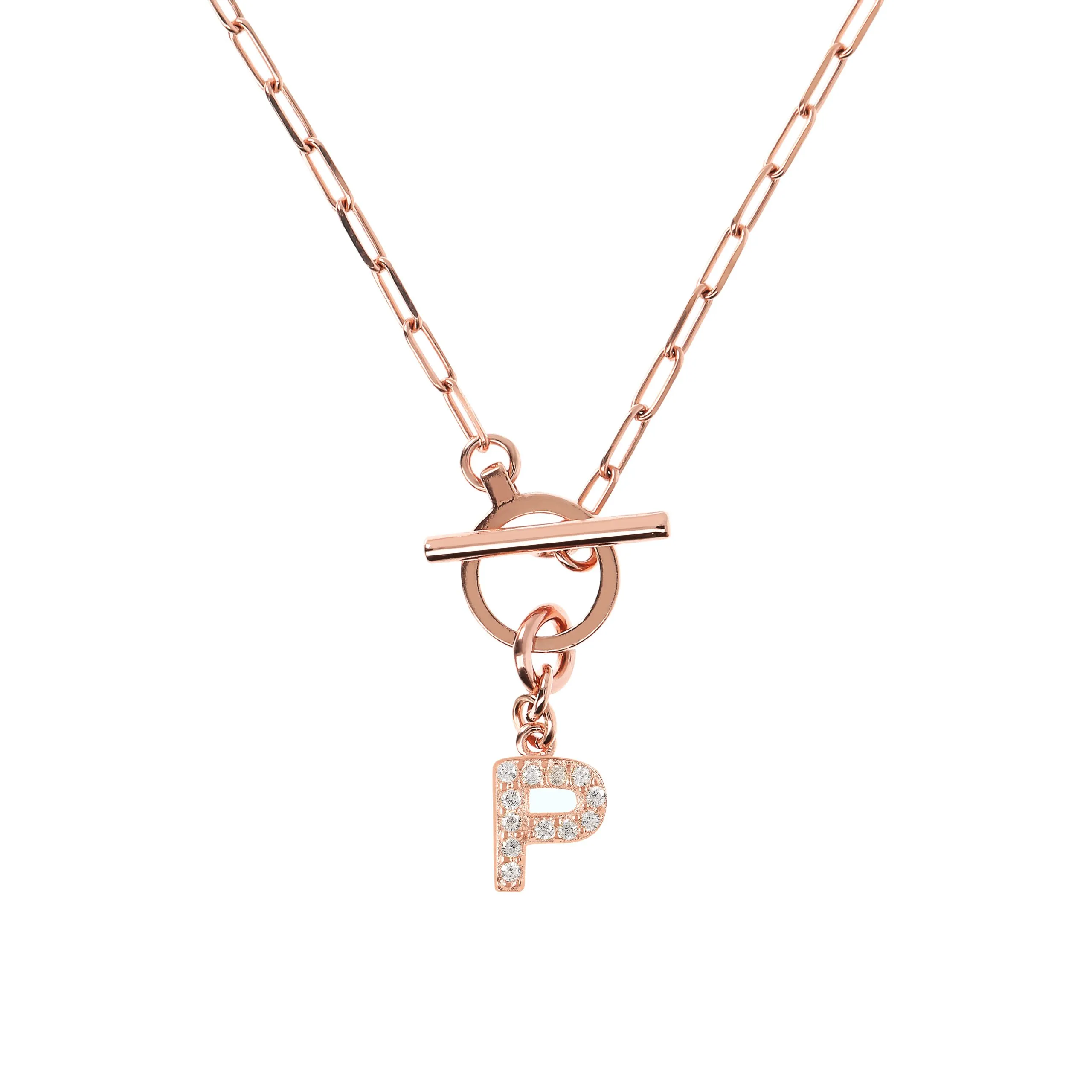 Collana Donna Bronzallure con Iniziale P