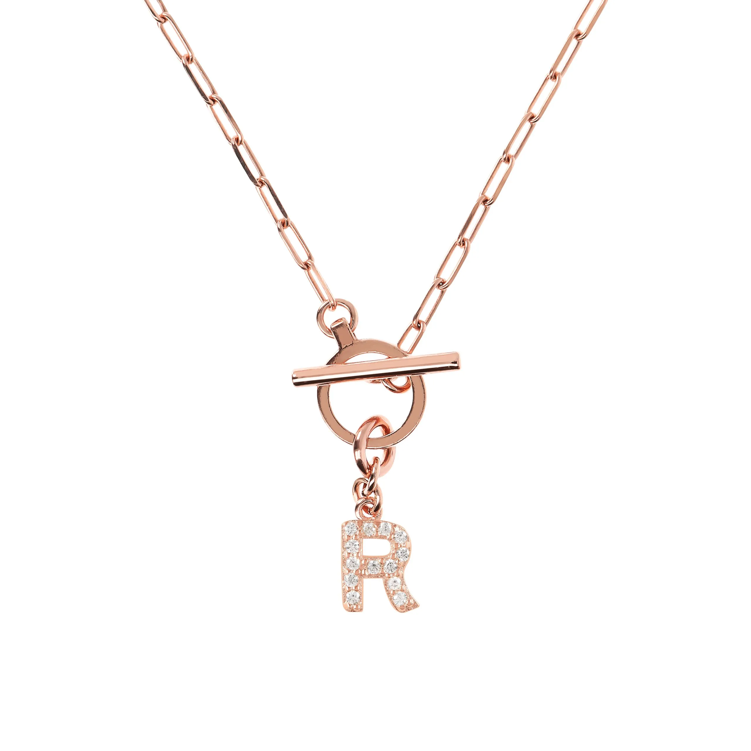 Collana Donna Bronzallure con Iniziale R