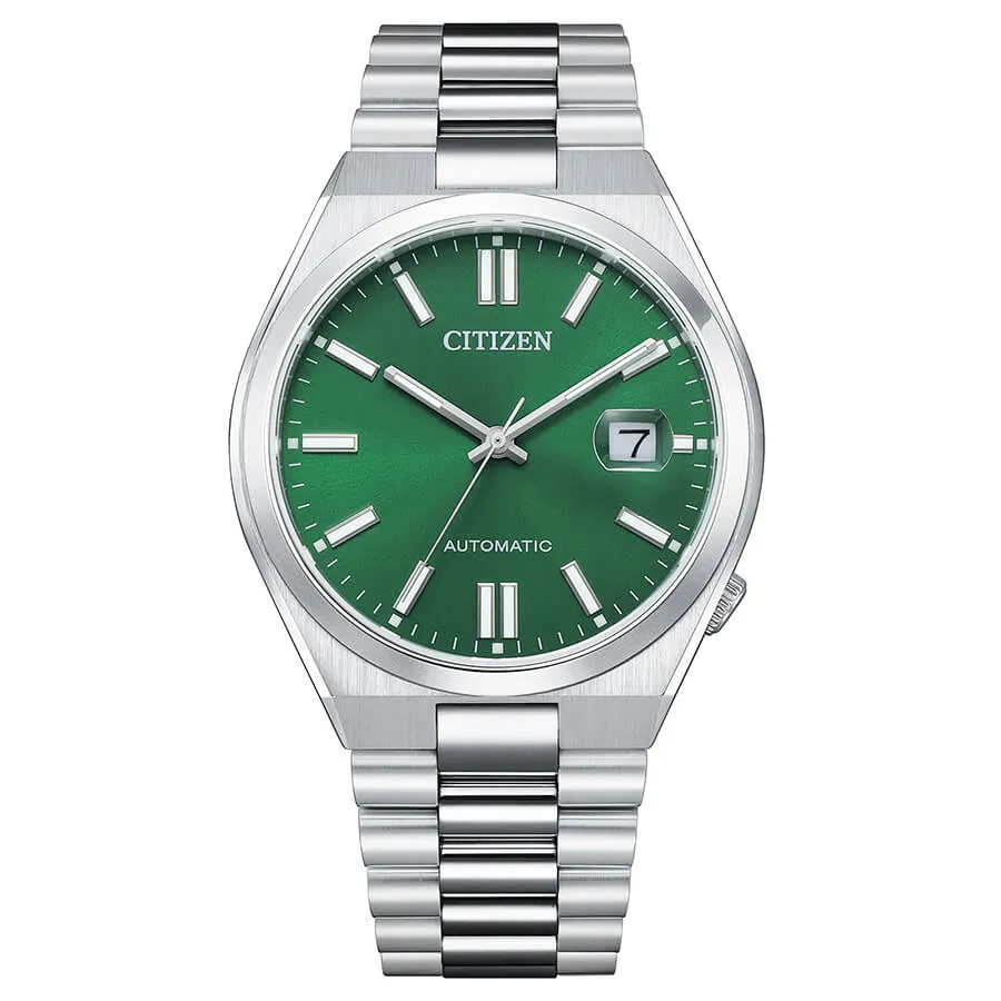 Orologio Uomo Citizen Tsuyosa Automatic con Quadrante Verde 40 mm