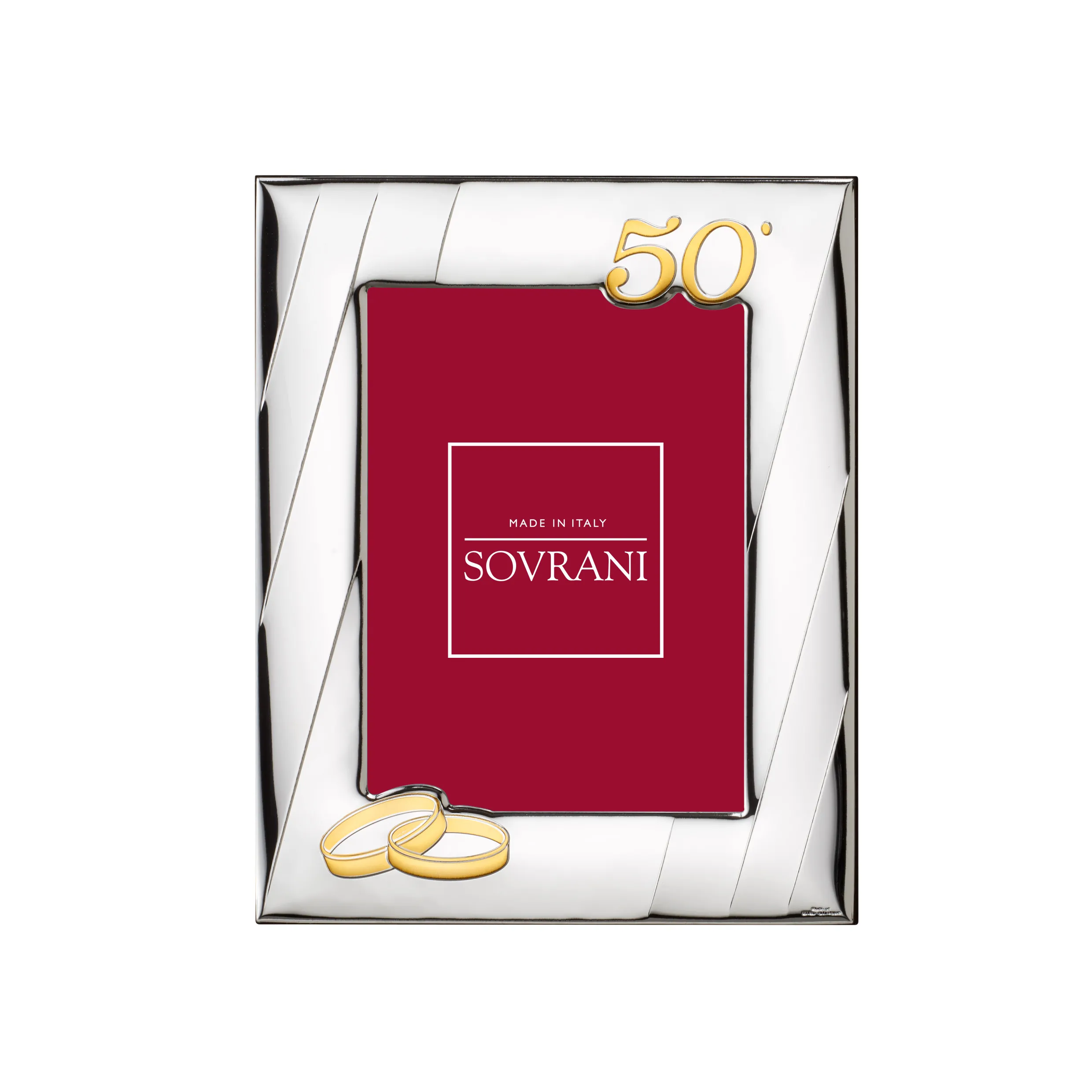 Cornice Sovrani Lucida Retro Legno 50° Anniversario 13x18