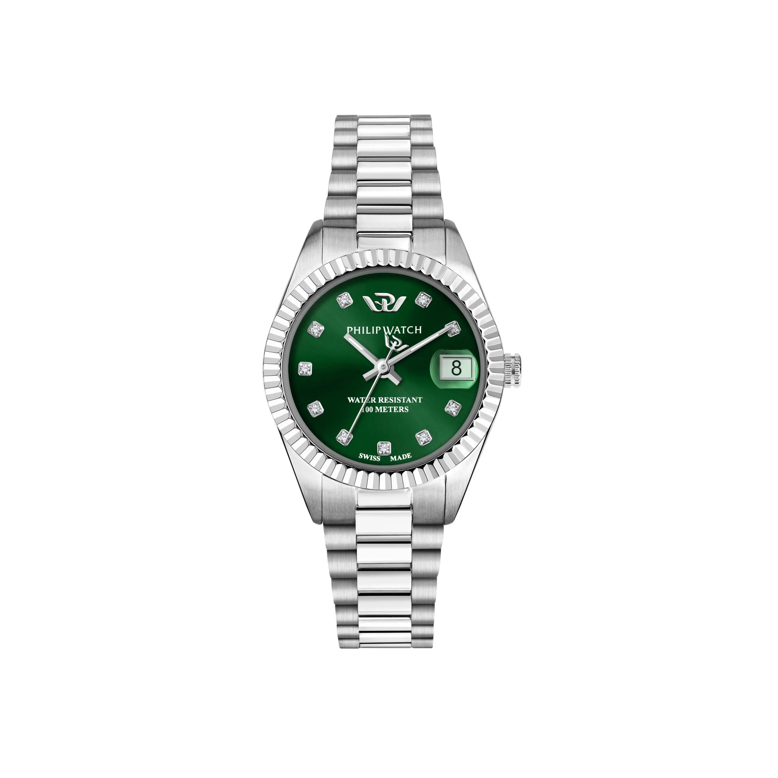Orologio Donna Philip Watch Caribe al Quarzo con Quadrante Verde 28 mm
