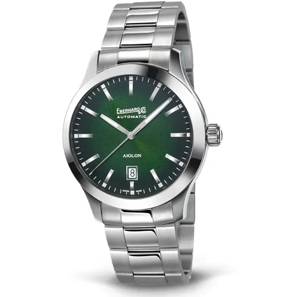 Orologio Uomo Eberhard Aiglon Automatico con Quadrante Verde 41 mm