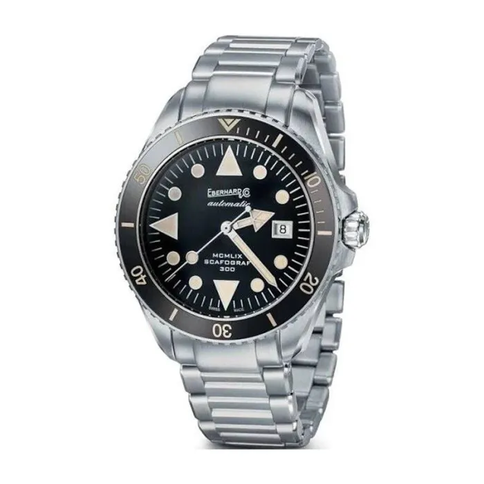 Orologio Uomo Eberhard Scafograph 300 Automatico con Quadrante Nero 43 mm