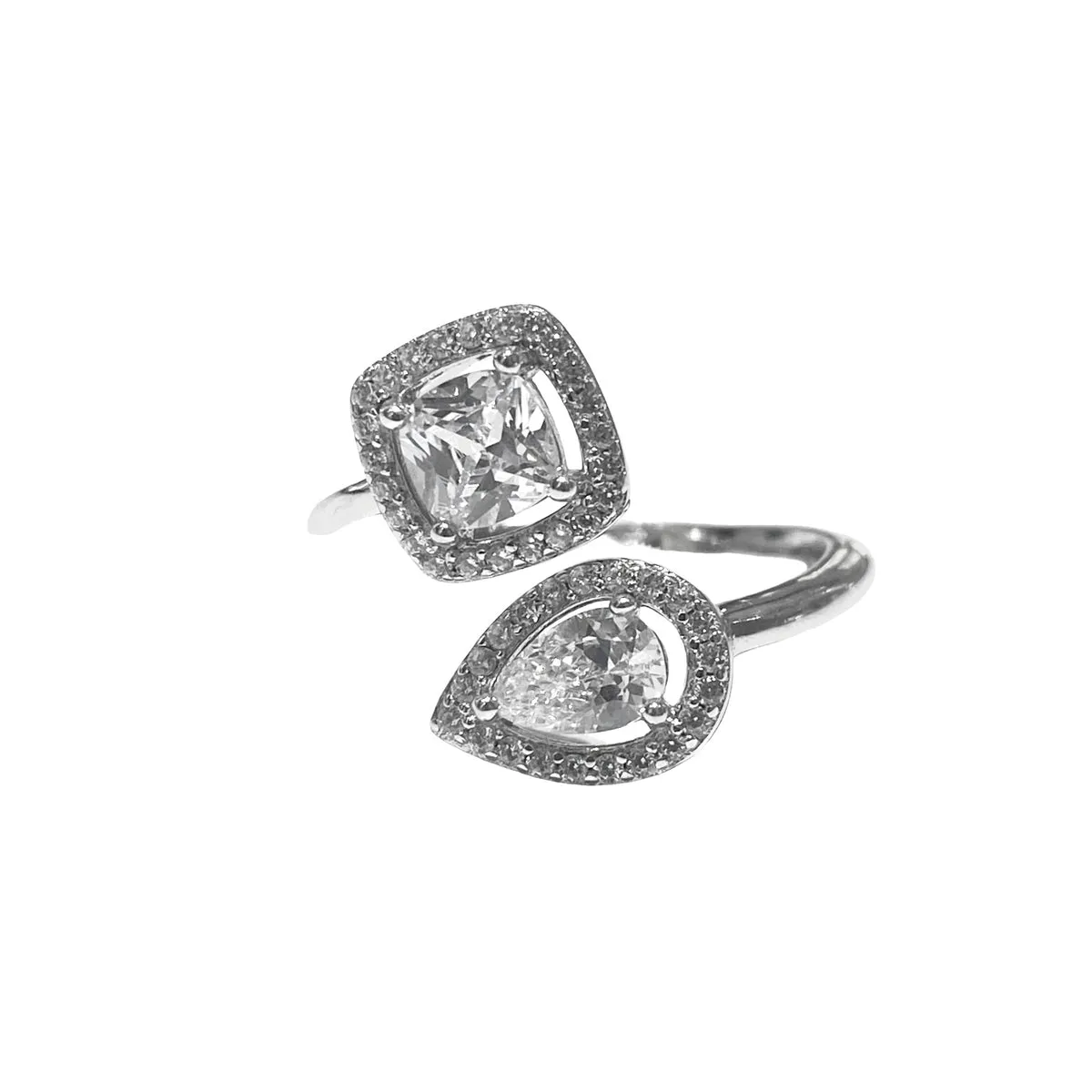 ANELLO GOCCIA E QUADRATO