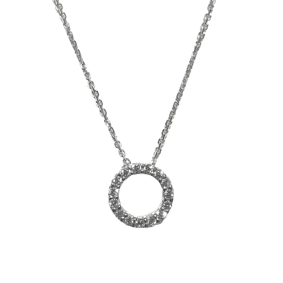 COLLANA CERCHIO ORO BIANCO