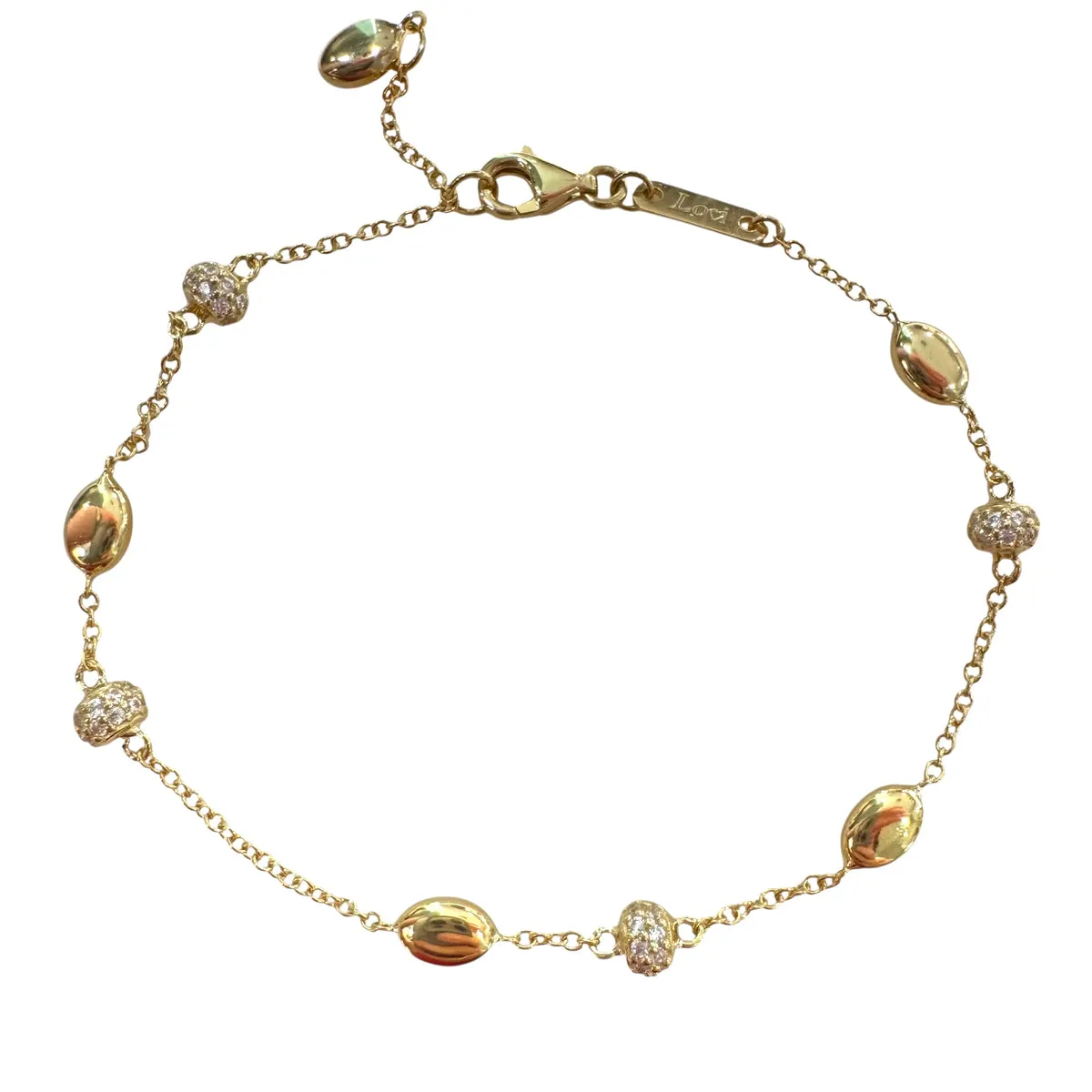 BRACCIALE CHARM E OVALI