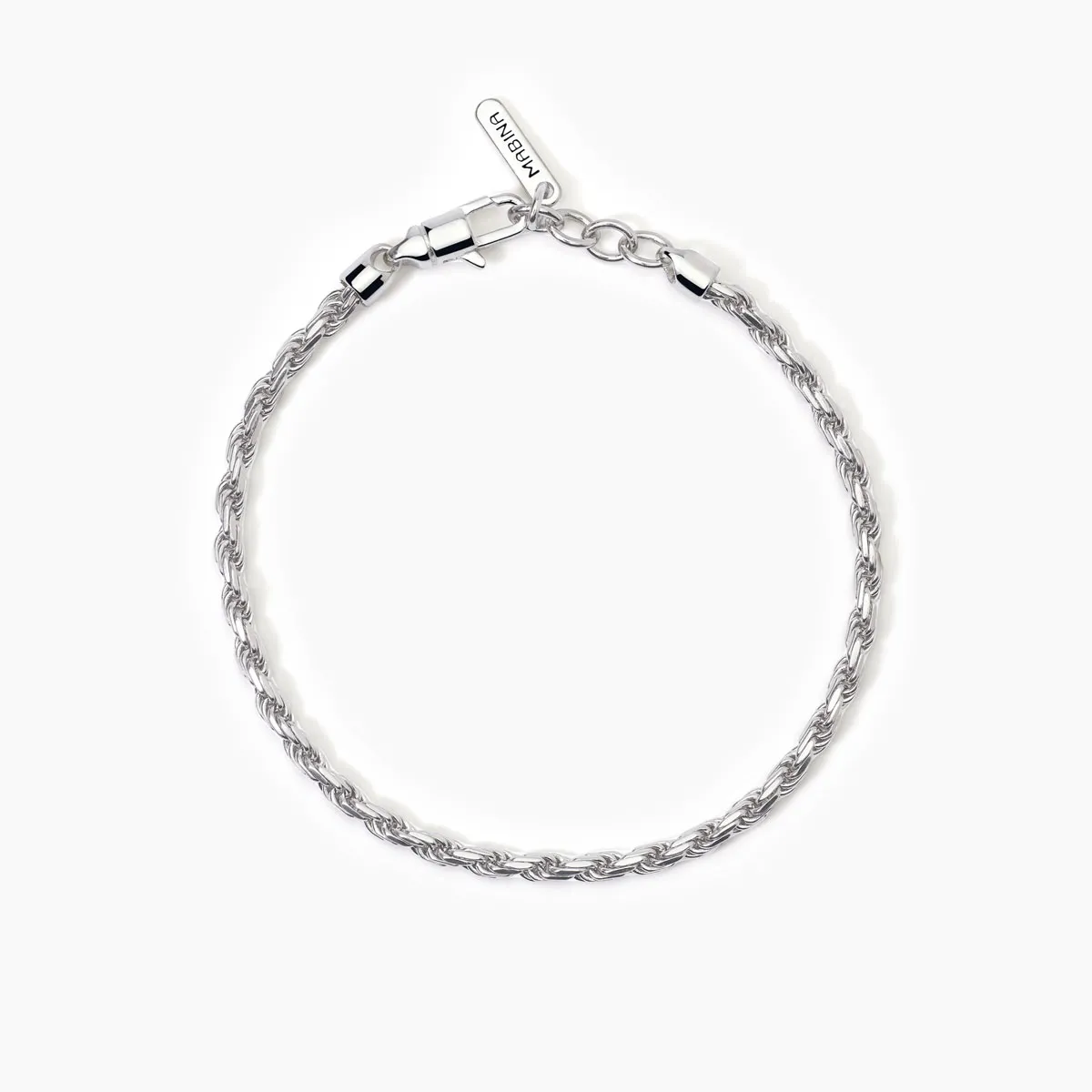 Bracciale Uomo Mabina Every Day in Argento con Catena Corda