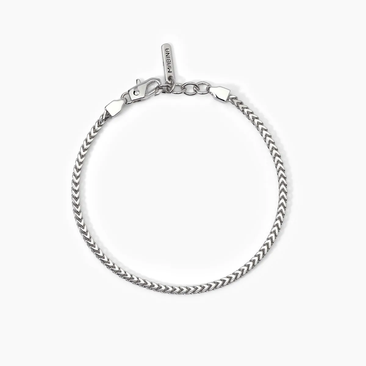 Bracciale Uomo Mabina in Argento con Catena Franco