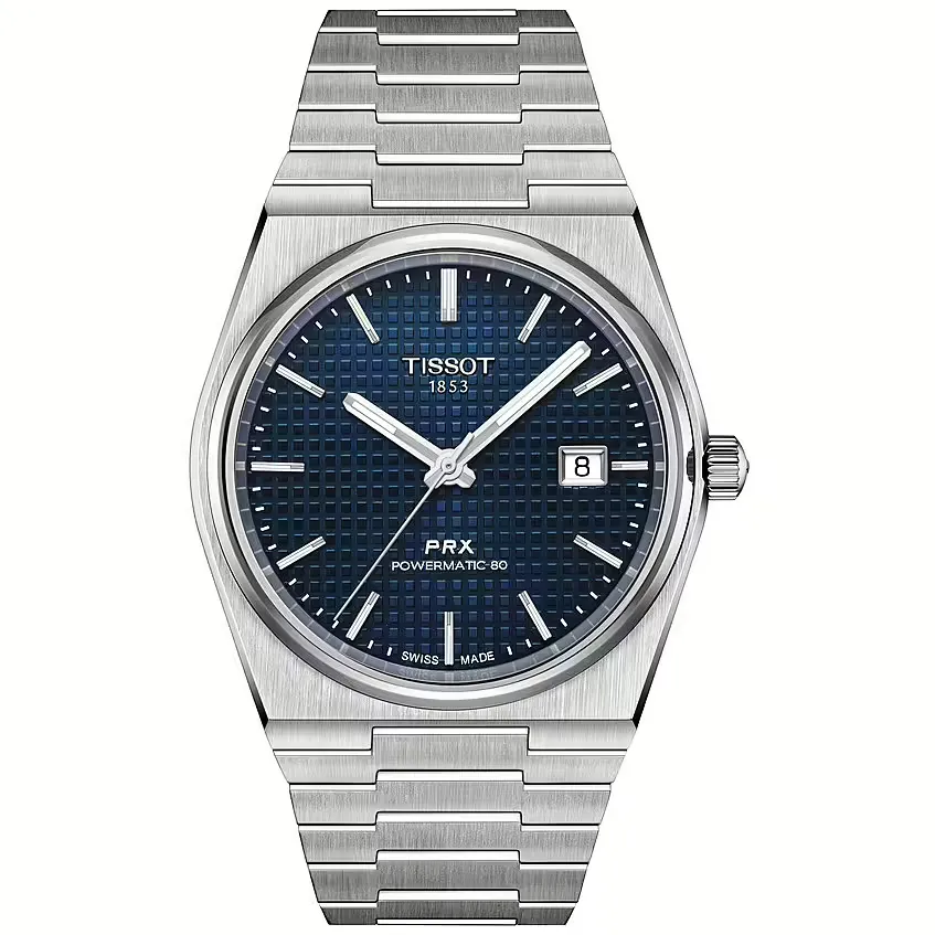 Orologio Unisex Tissot Prx Powermatic 80 Automatico con Quadrante Blu 40 mm