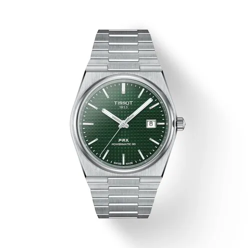 Orologio Unisex Tissot Prx Powermatic 80 Automatico con Quadrante Verde 40 mm