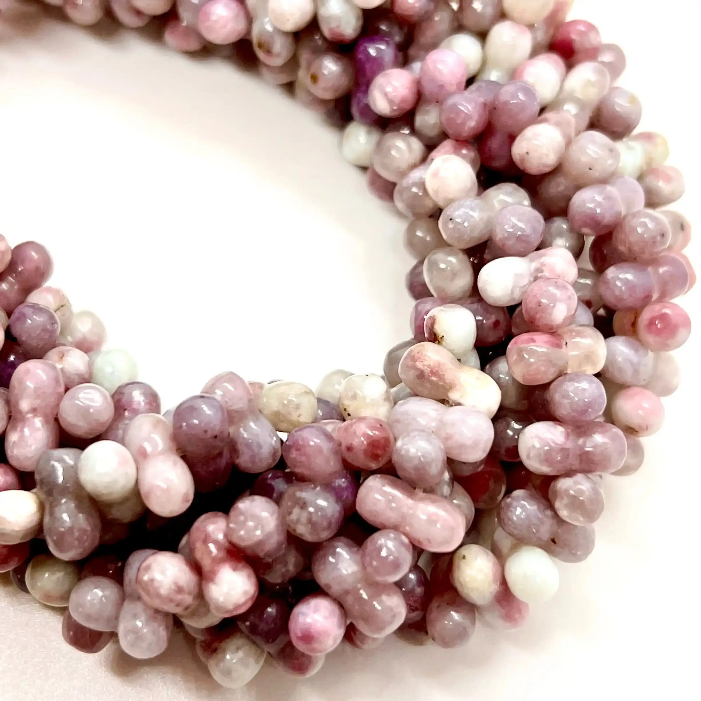 filo di agata cilindro 10 mm x 5 mm colore tonalità del rosa