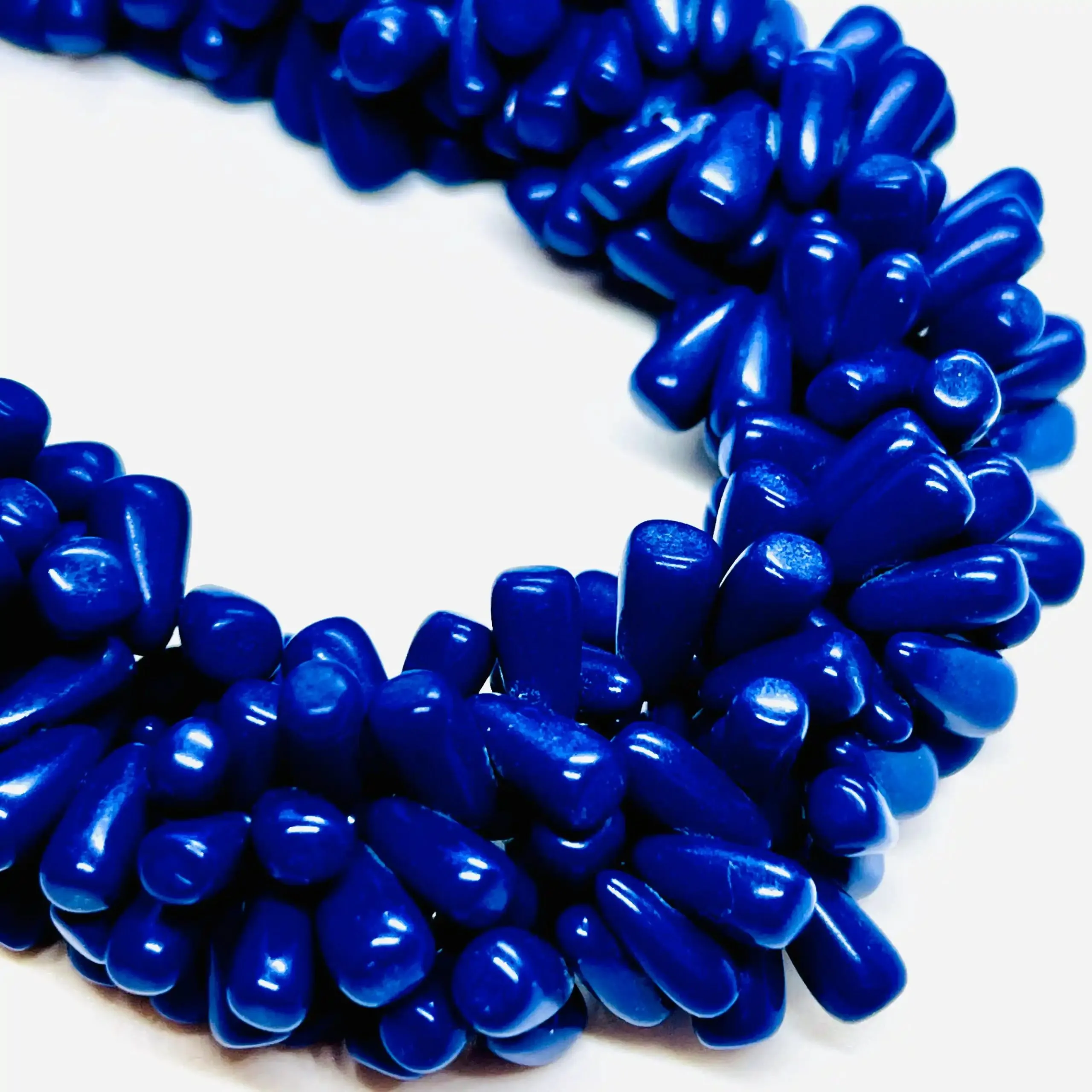 filo di haulite goccia 12 mm x 6 mm colore blu