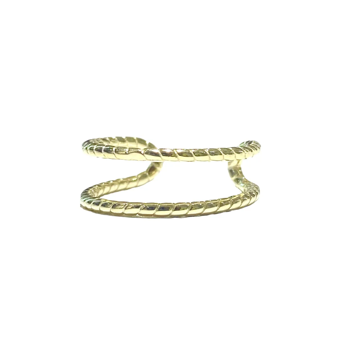 ANELLO DOPPIO FILO INTRECCIATO