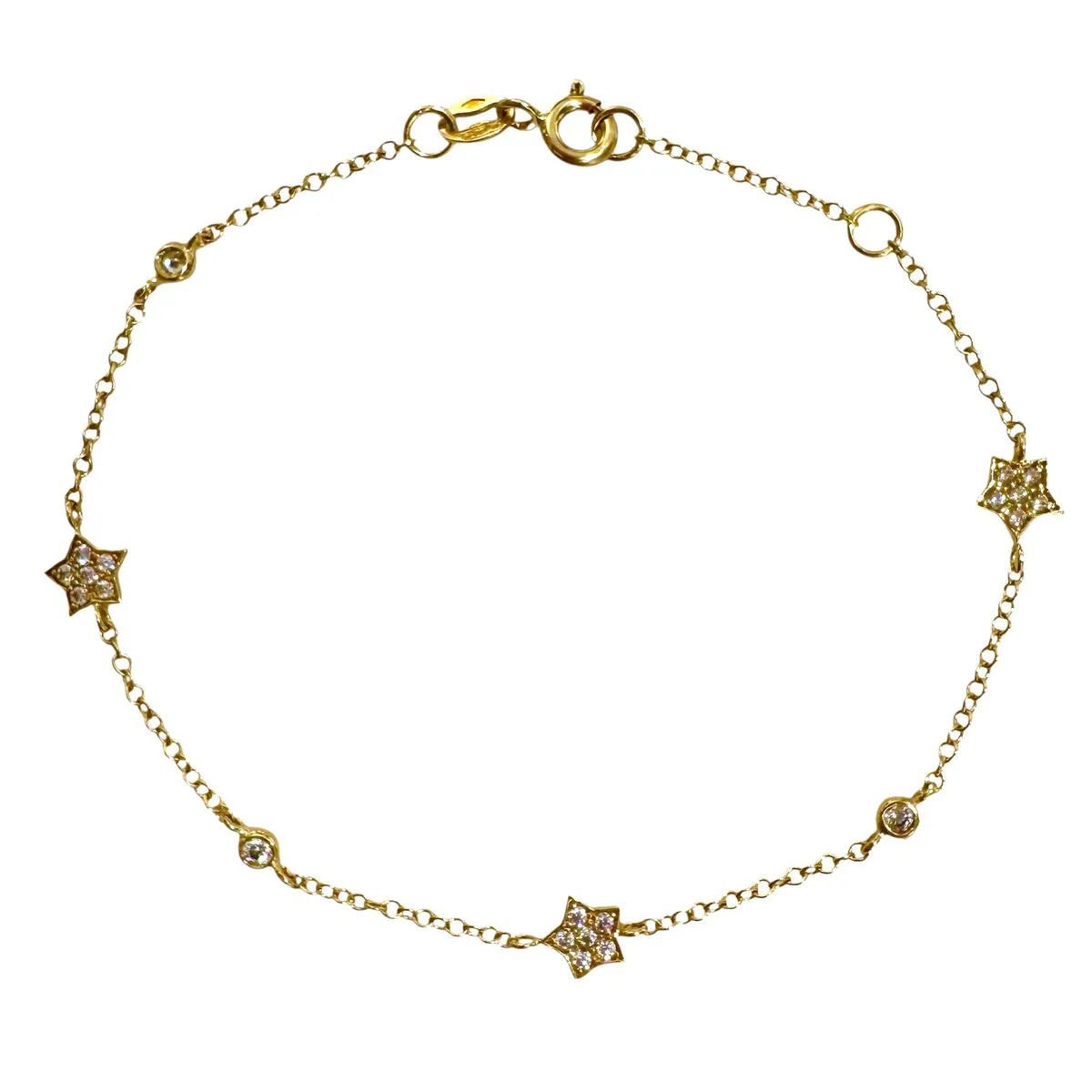 BRACCIALE STELLE CON ZIRCONI