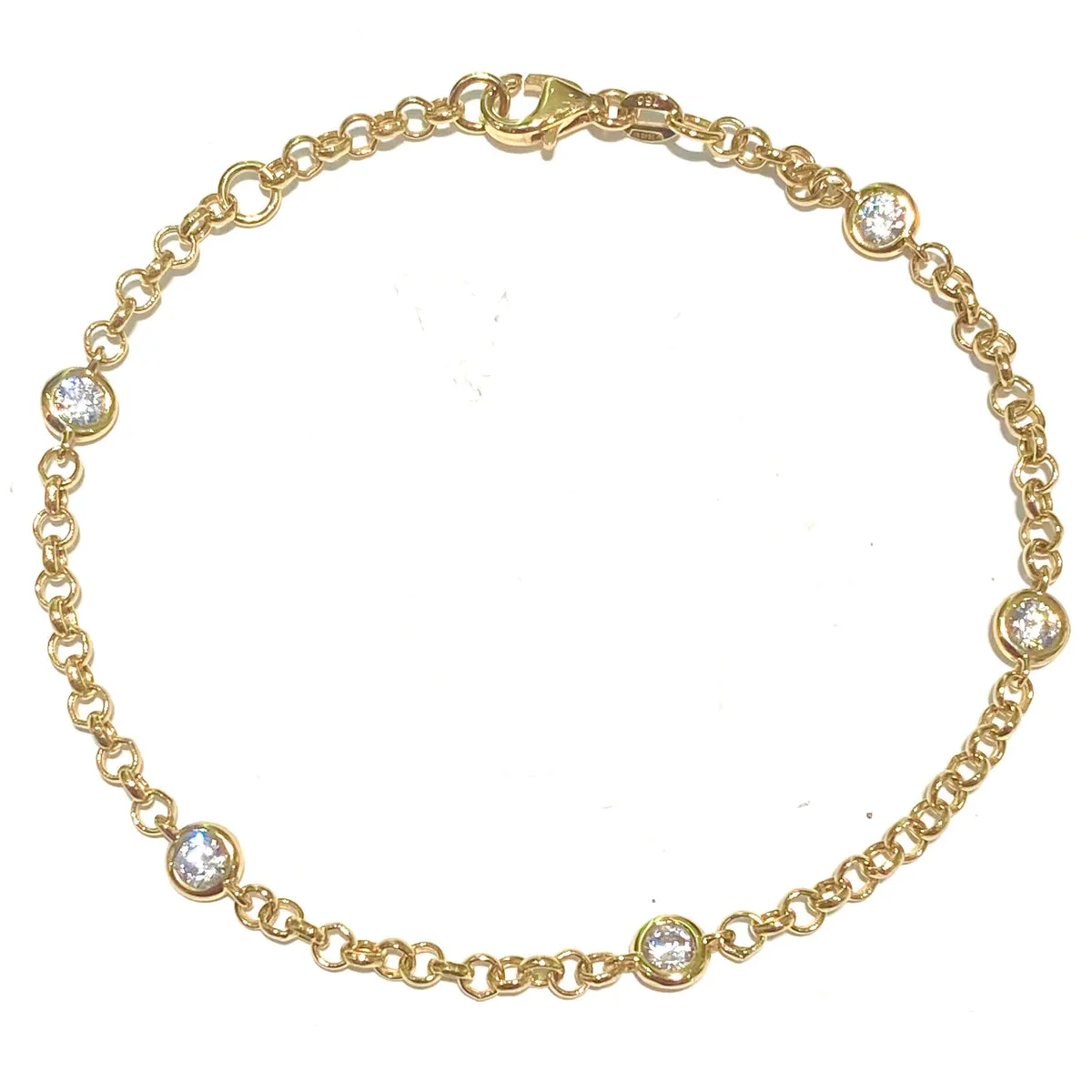 BRACCIALE PUNTI LUCE ORO GIALLO