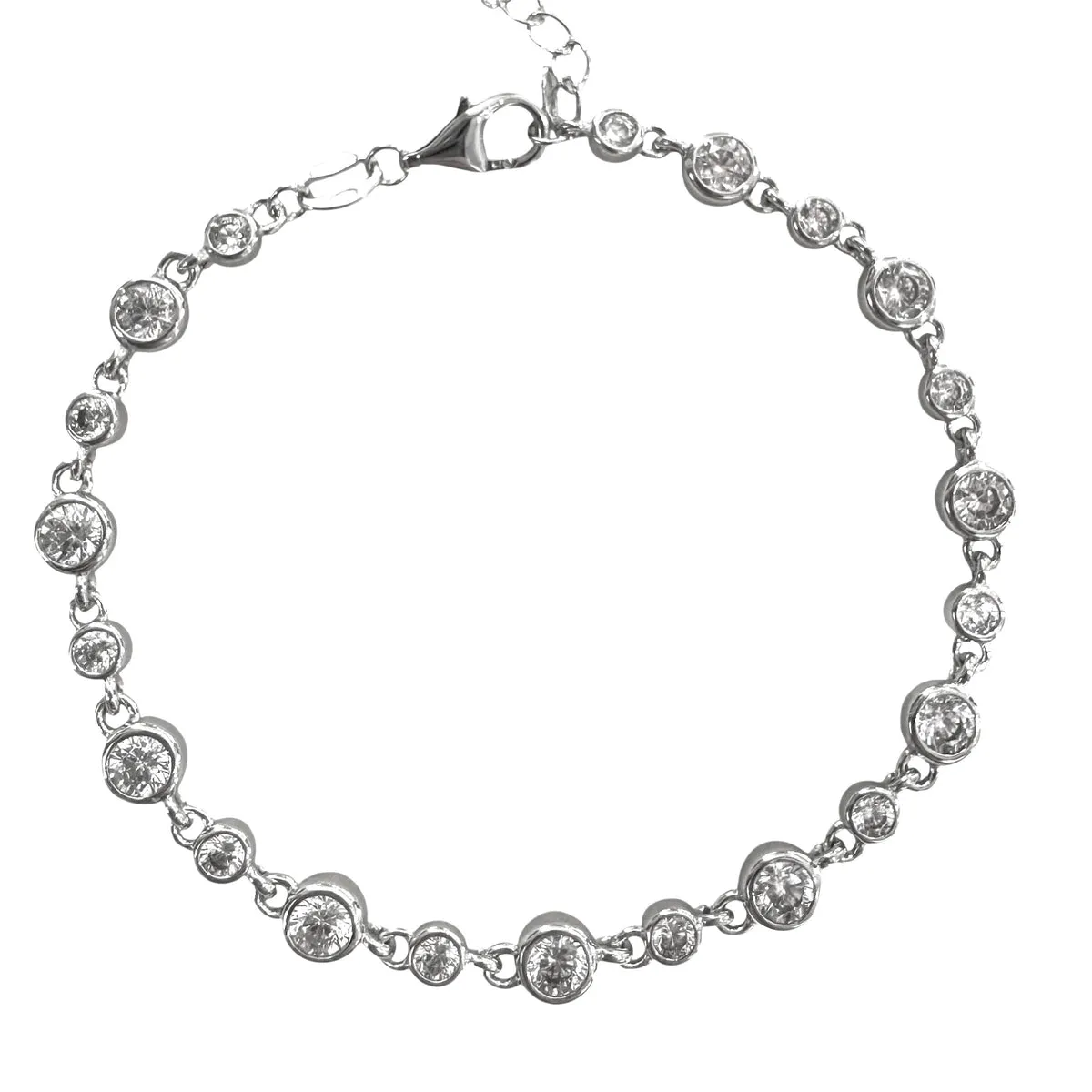 BRACCIALE ZIRCONI TONDI