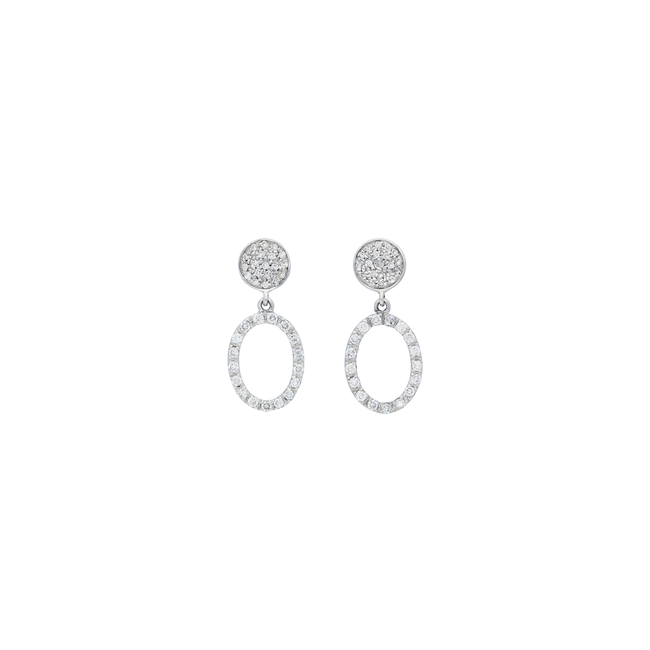 Orecchini in oro bianco e diamanti - BA0R31