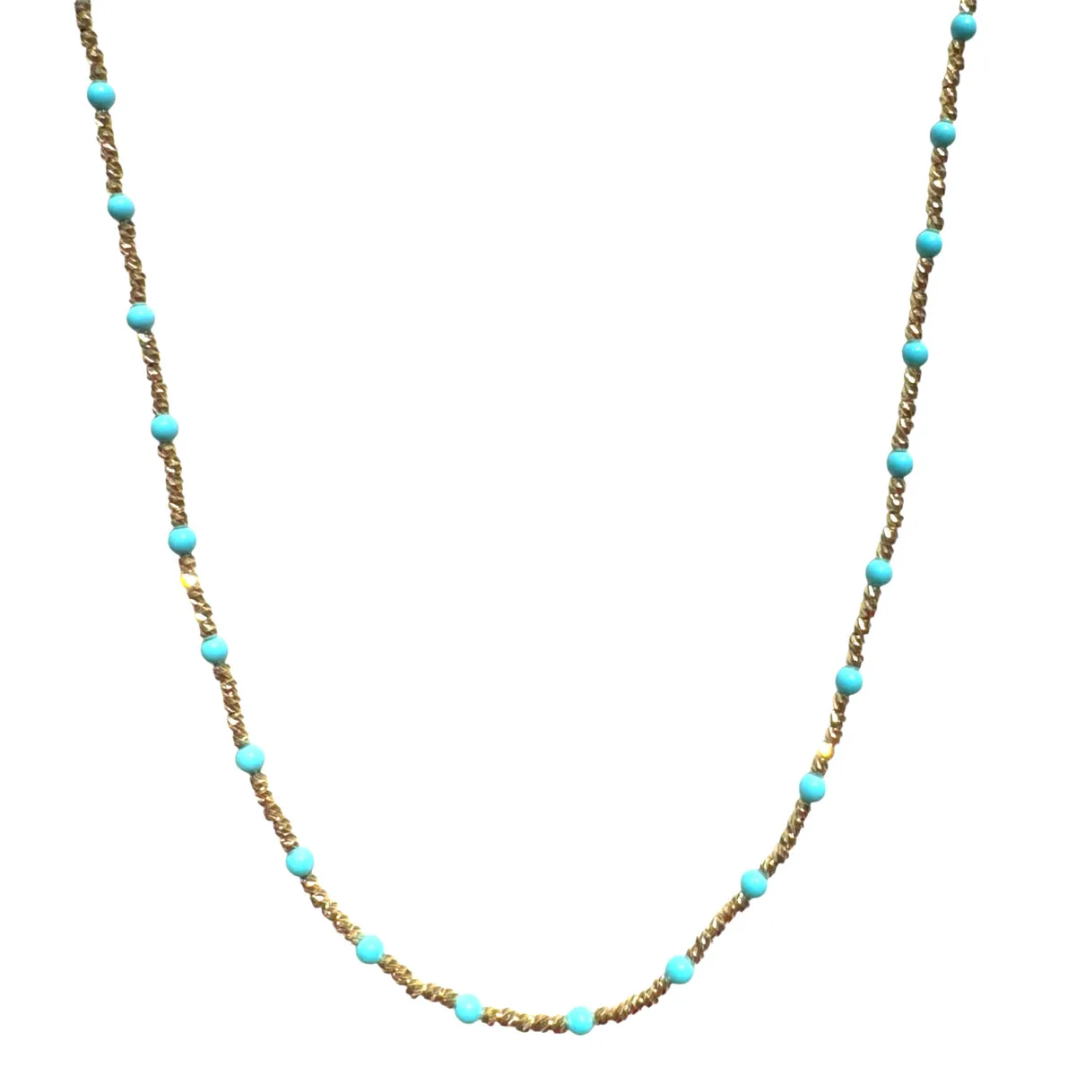 COLLANA PALLINO CON TURCHESE