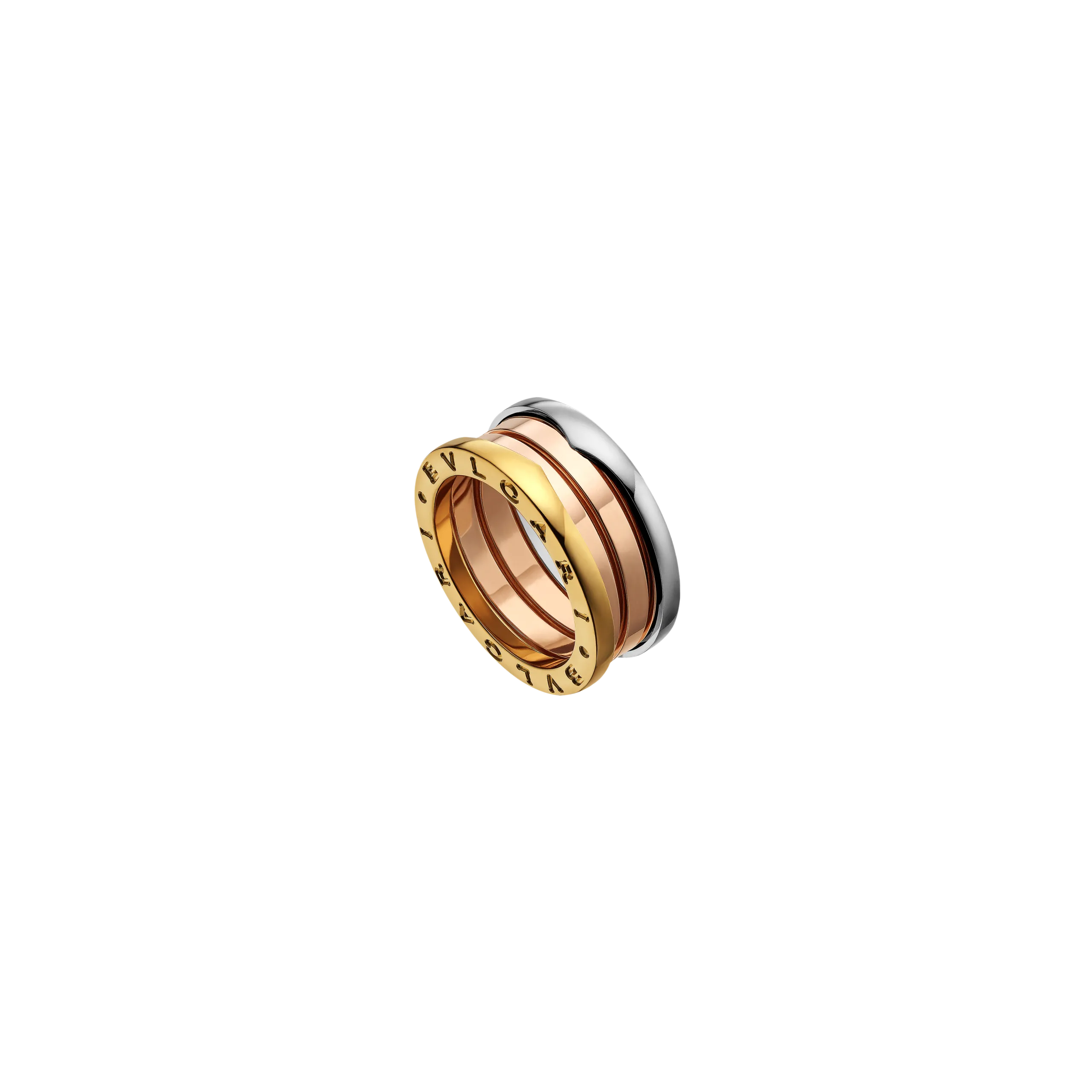 ANELLO B.ZERO1 A 3 FASCE IN ORO ROSA, ORO BIANCO E ORO GIALLO - AN857652 - AN857652