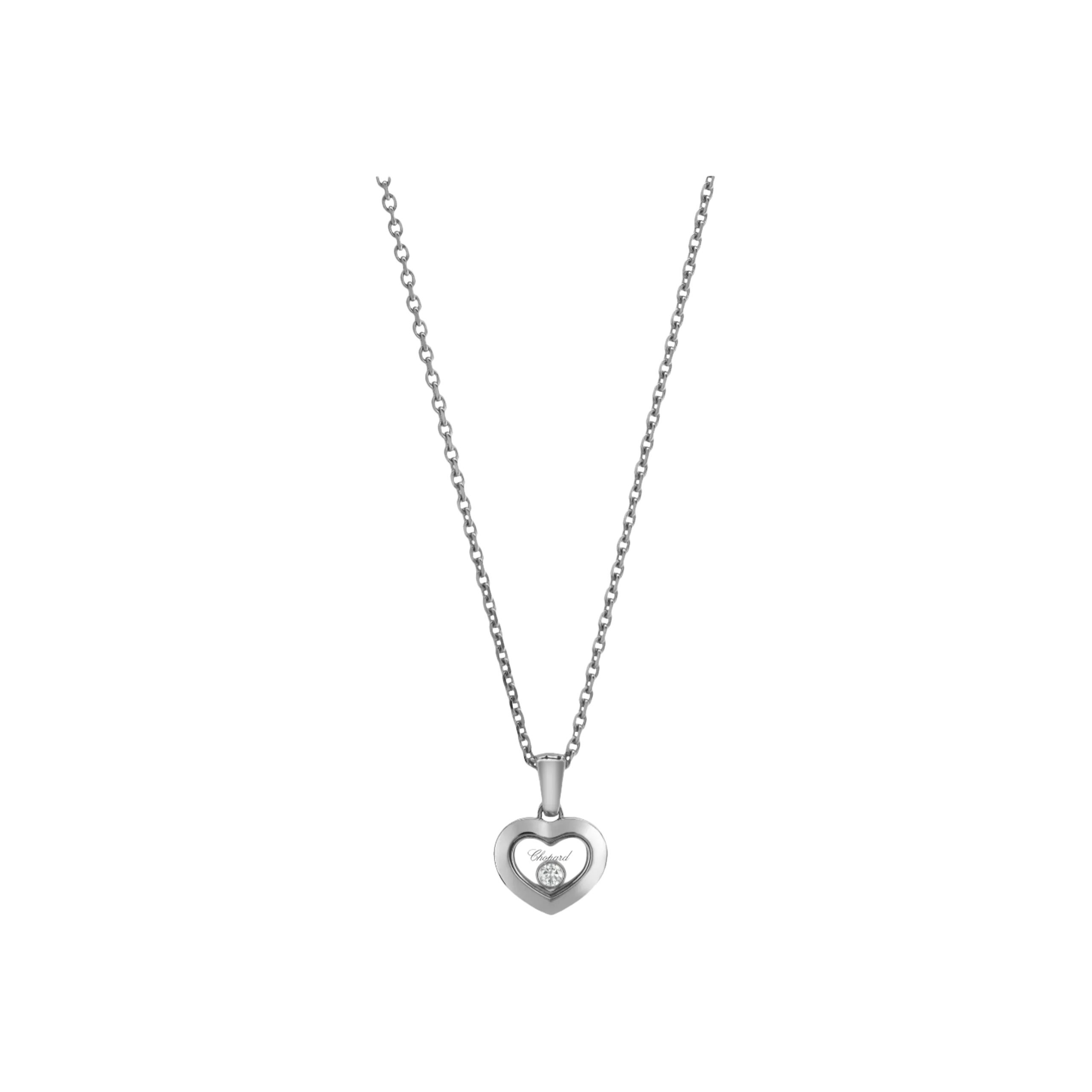 CHOPARD - COLLANA HAPPY DIAMONDS ICONS IN ORO BIANCO E DIAMANTE - 79A054-1001 - 79A054-1001