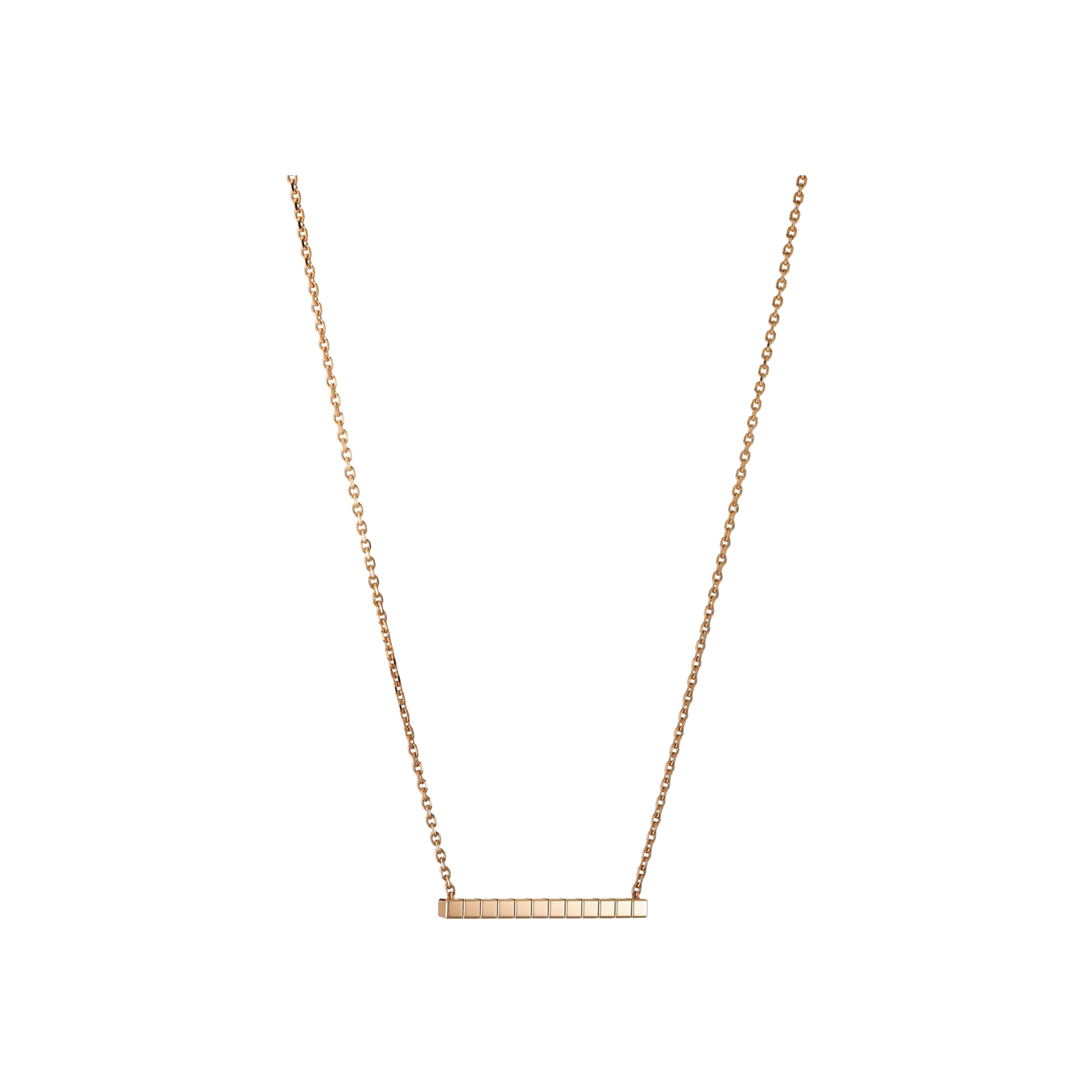 CHOPARD - COLLANA ICE CUBE PURE IN ORO ROSA ETICO - 817702-5001 - 817702-5001