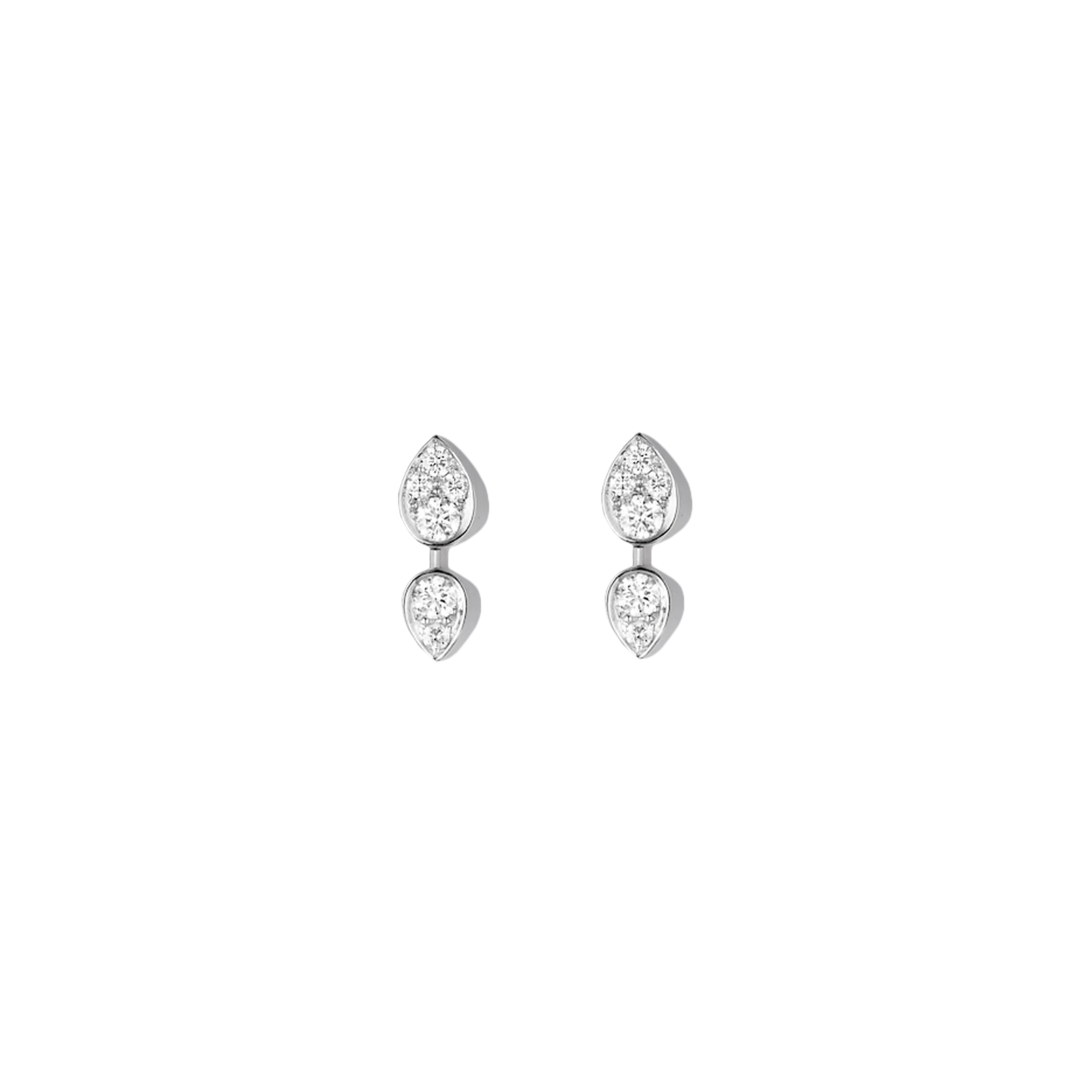 CHAUMET - ORECCHINI JOSÉPHINE RONDE D'AIGRETTES IN ORO BIANCO E DIAMANTI - 083845 - 083845