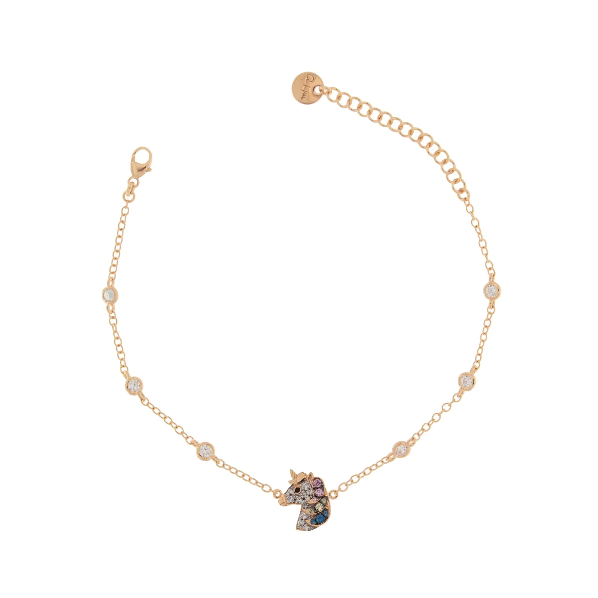 BRACCIALE CASTONI UNICORNO ZIRCONI