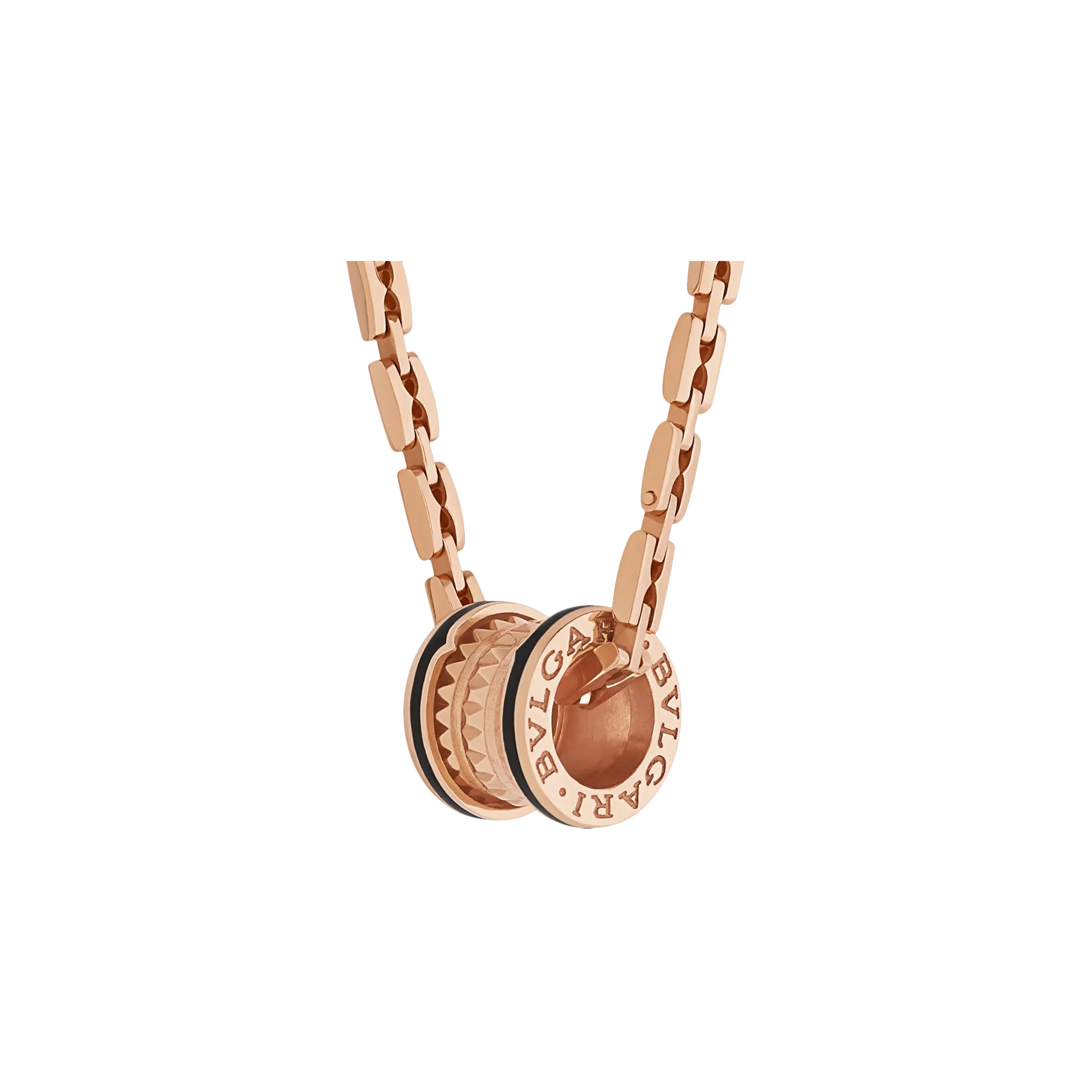 COLLANA B.ZERO1 IN ORO ROSA E CERAMICA - CL859197 - CL859197