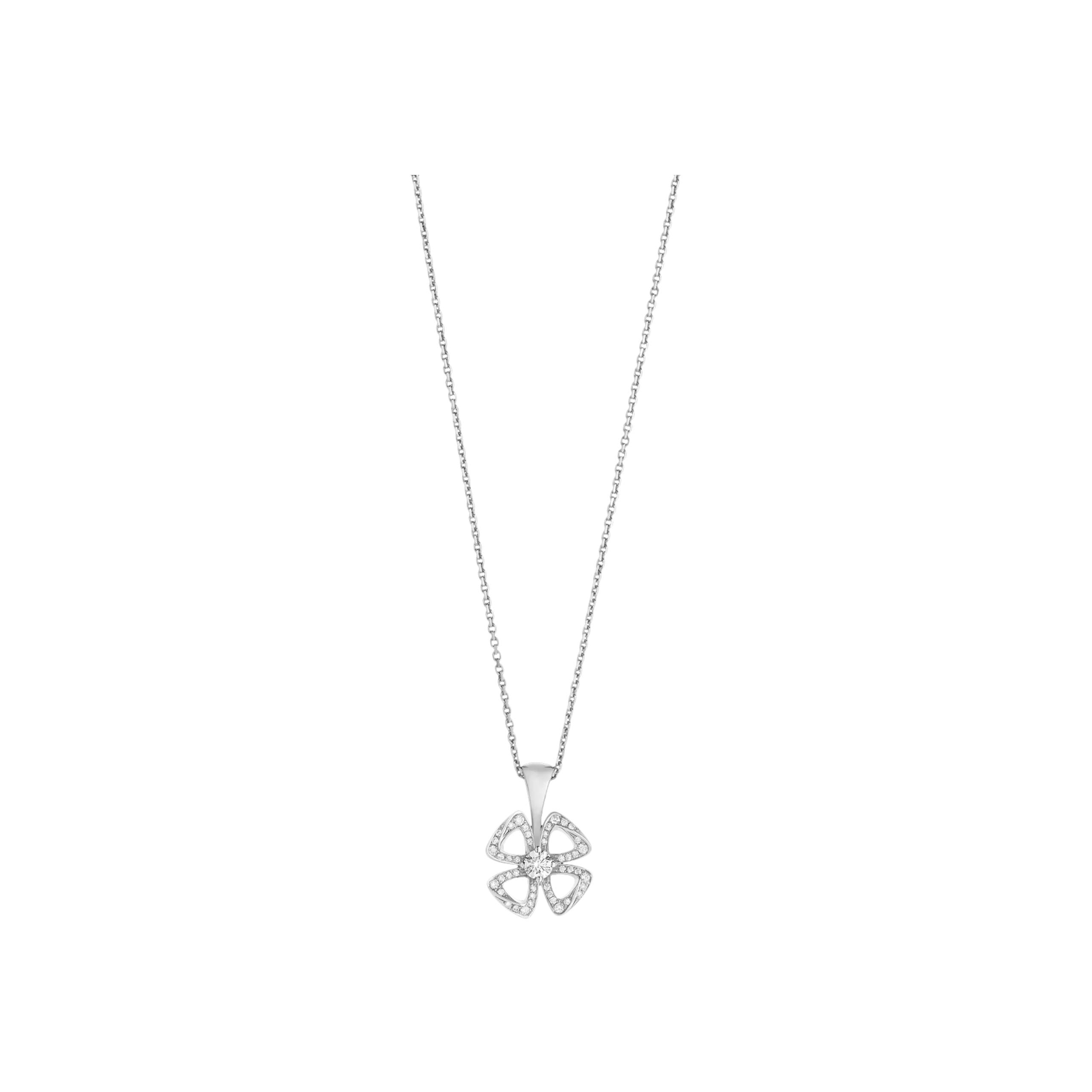 COLLANA FIOREVER IN ORO BIANCO E DIAMANTI - CL859149 - CL859149