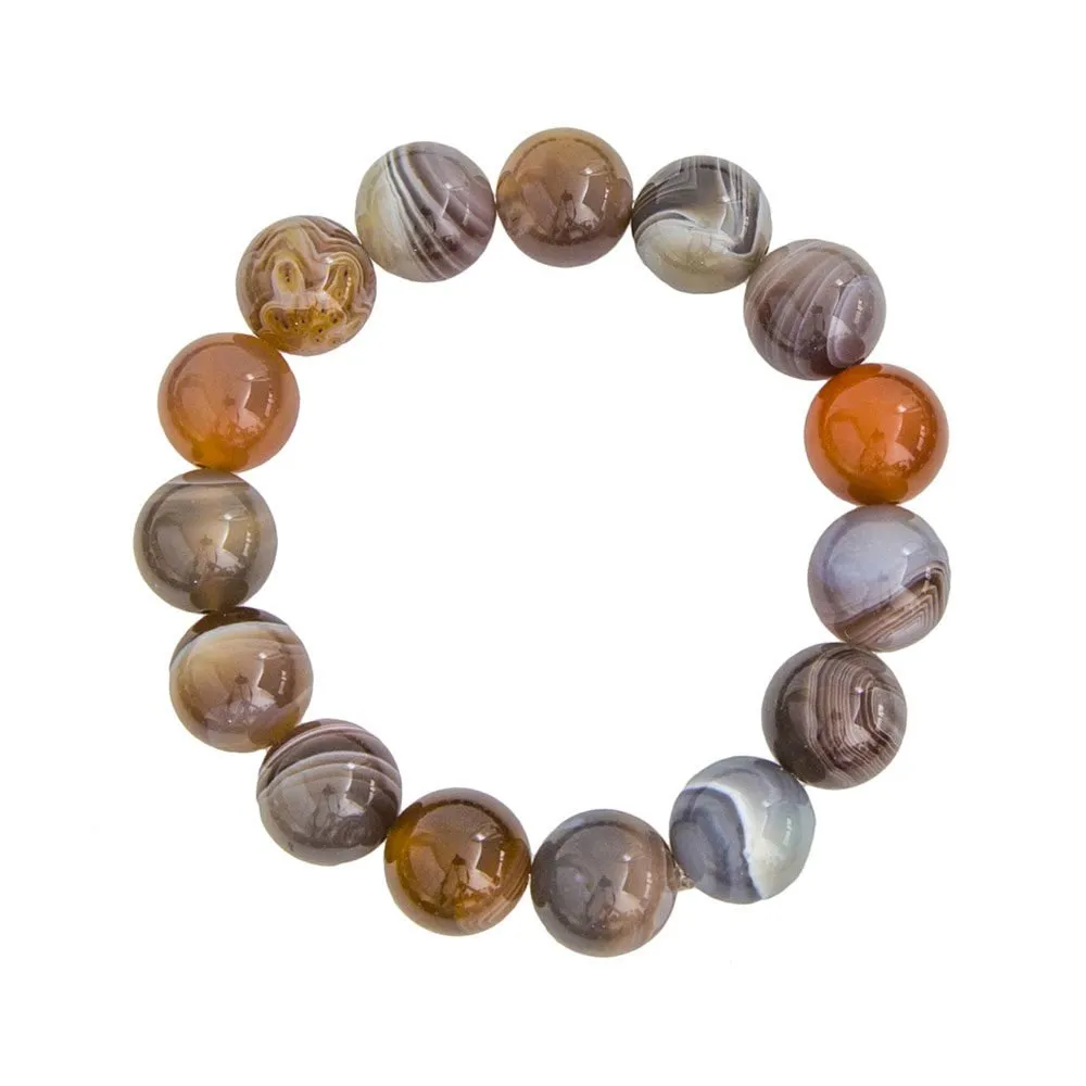 Bracciale in agata del Botswana – Perline