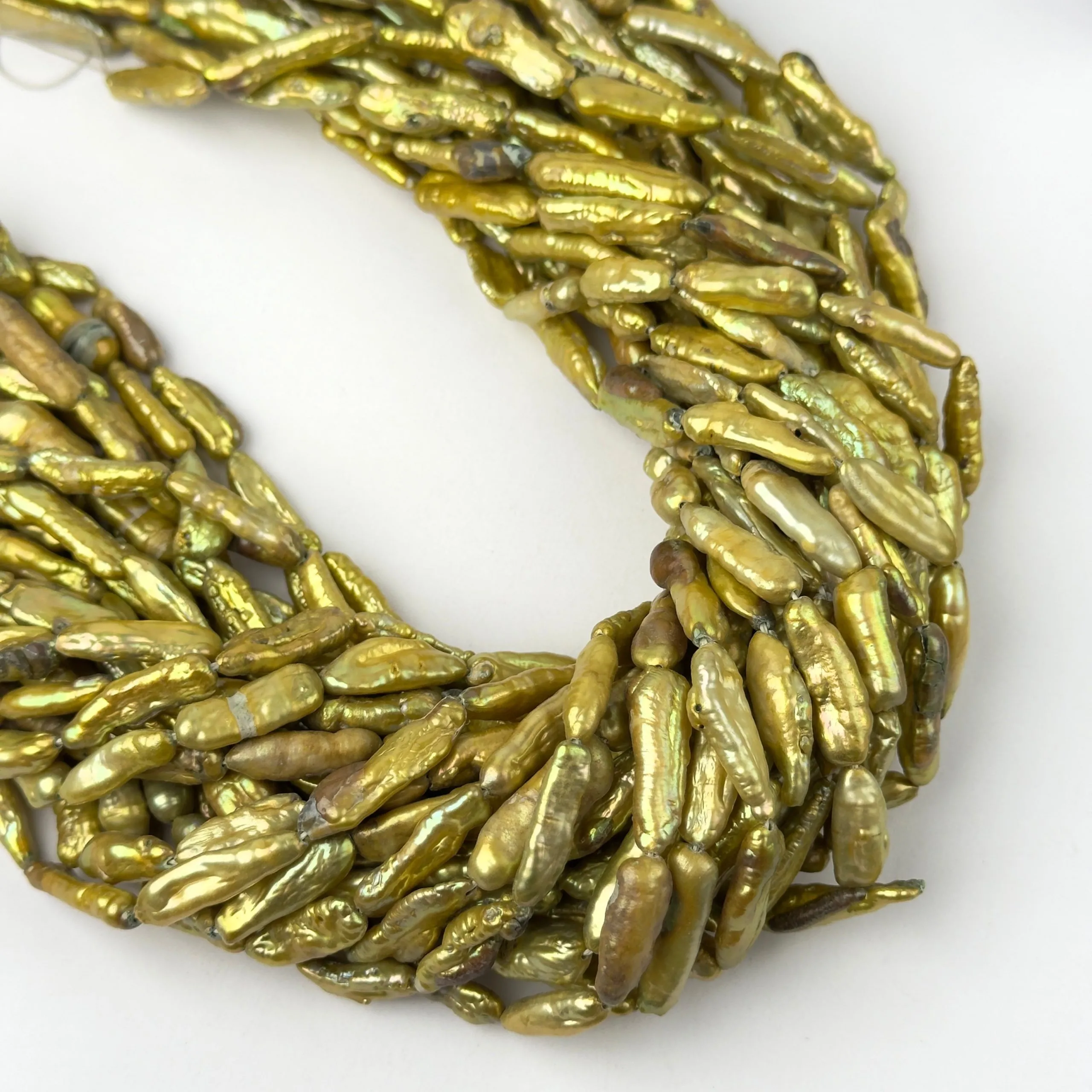 Perle di Fiume Barroque Giallo 20x5mm - Qualità A