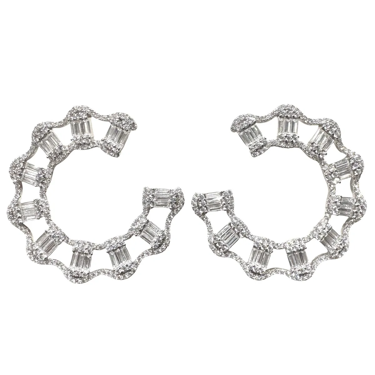 ORECCHINI MEZZALUNA BRILLANTE