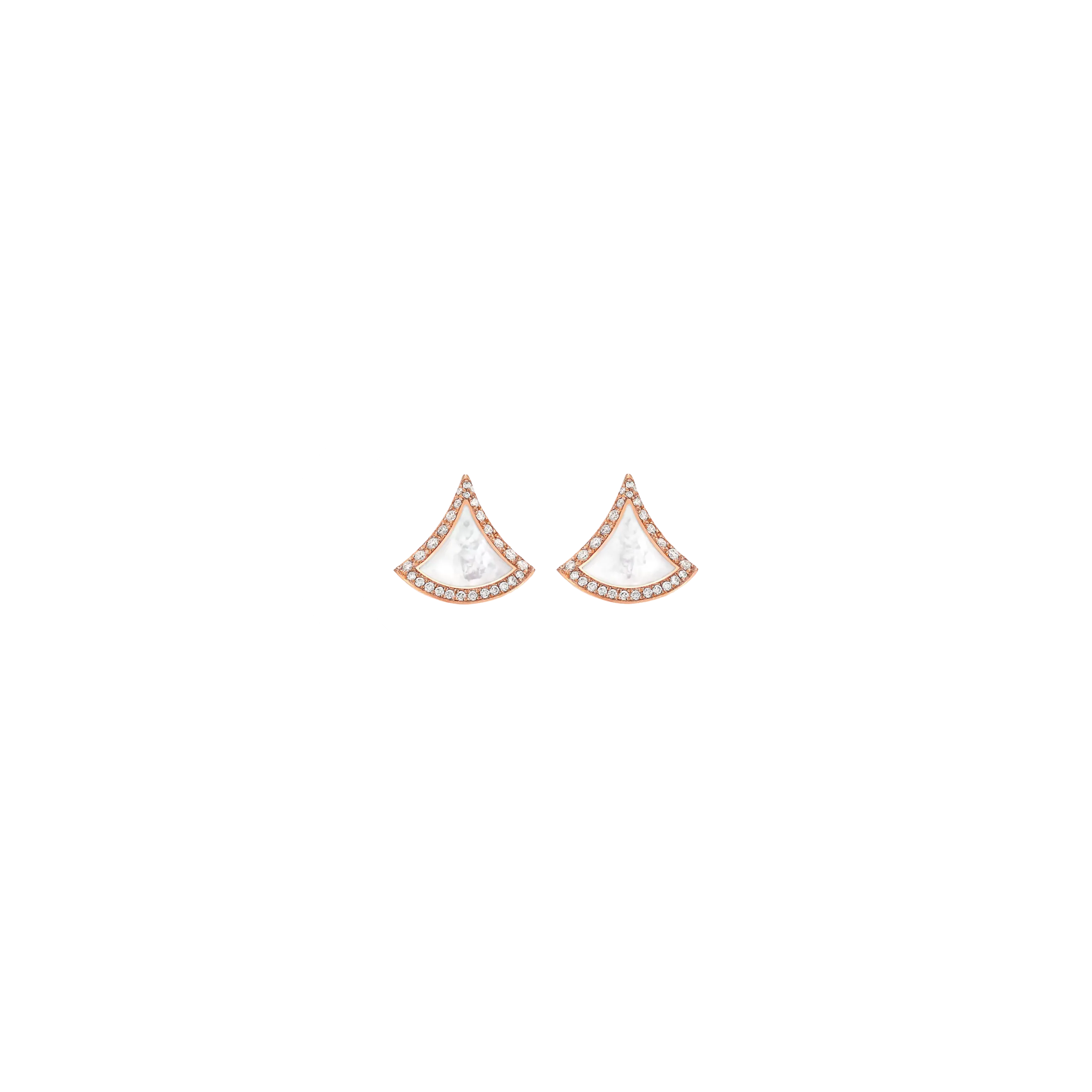 ORECCHINI DIVAS' DREAM IN ORO ROSA 18 KT COM ELEMENTI IN MADREPERLA E PAVÉ DI DIAMANTI - ORE859429 - ORE859429