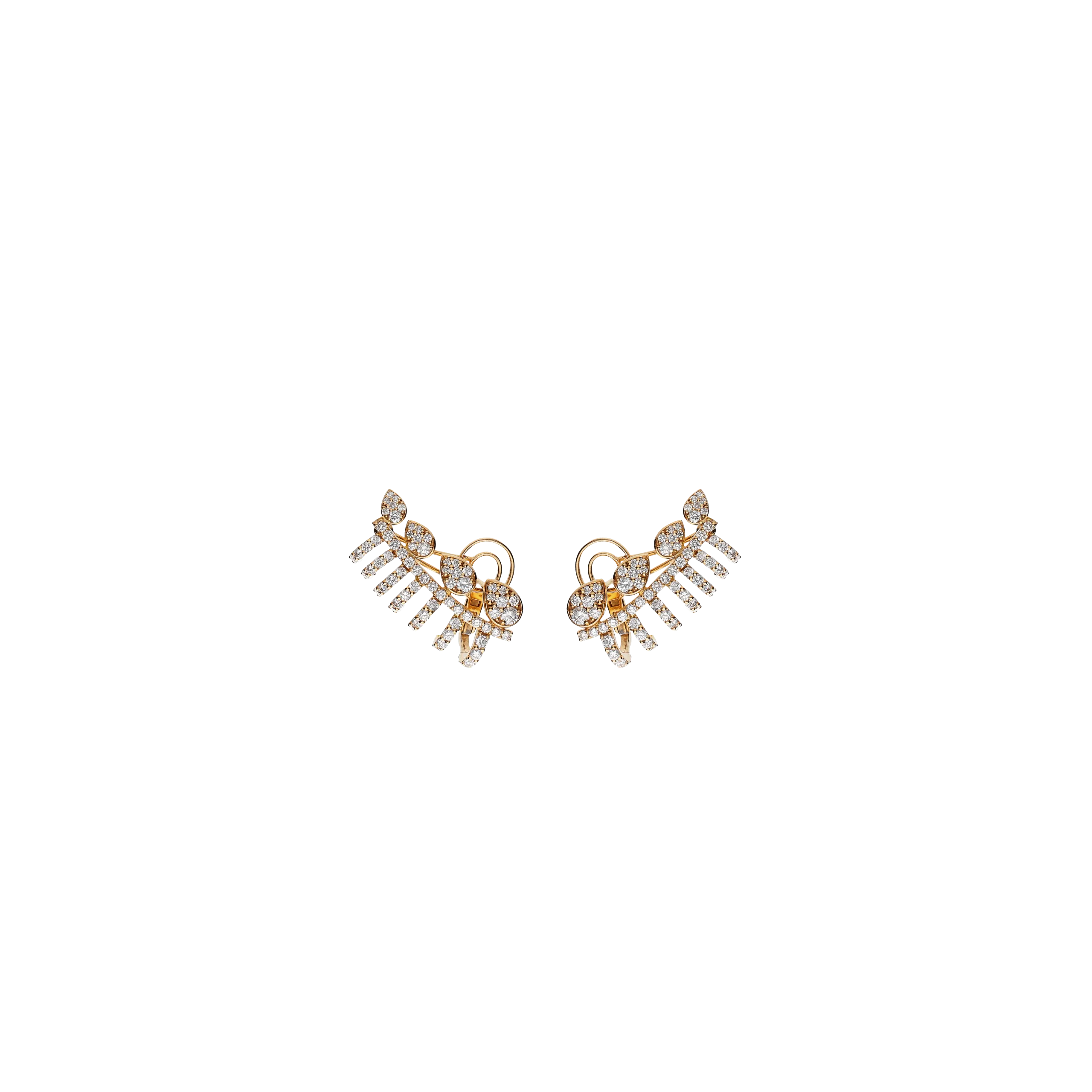 ORECCHINI PIERCING LOBO IN ORO ROSA CON PAVÉ DI DIAMANTI - 1PE1790009/1