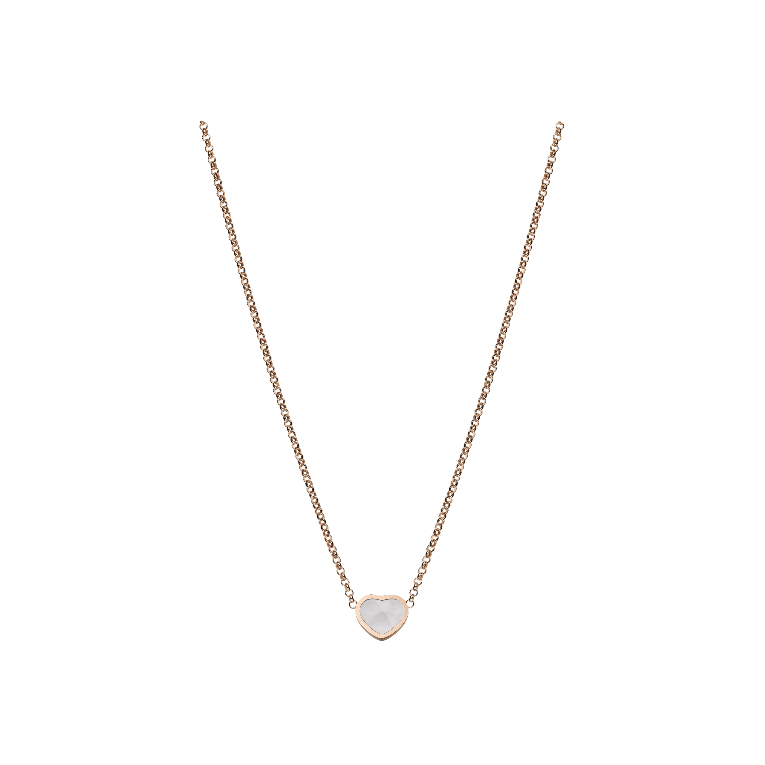 CHOPARD - COLLANA MY HAPPY HEARTS IN ORO ROSA ETICO, MADREPERLA - 81A086-5301 - 81A086-5301