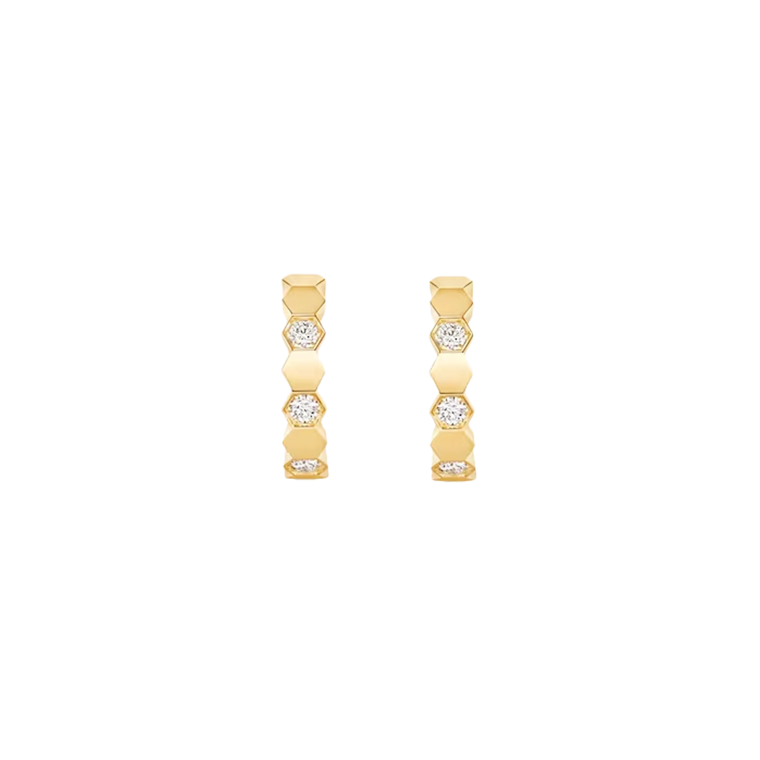 CHAUMET - ORECCHINI A CERCHIO BEE MY LOVE IN ORO GIALLO E DIAMANTI - 085475 - 085475