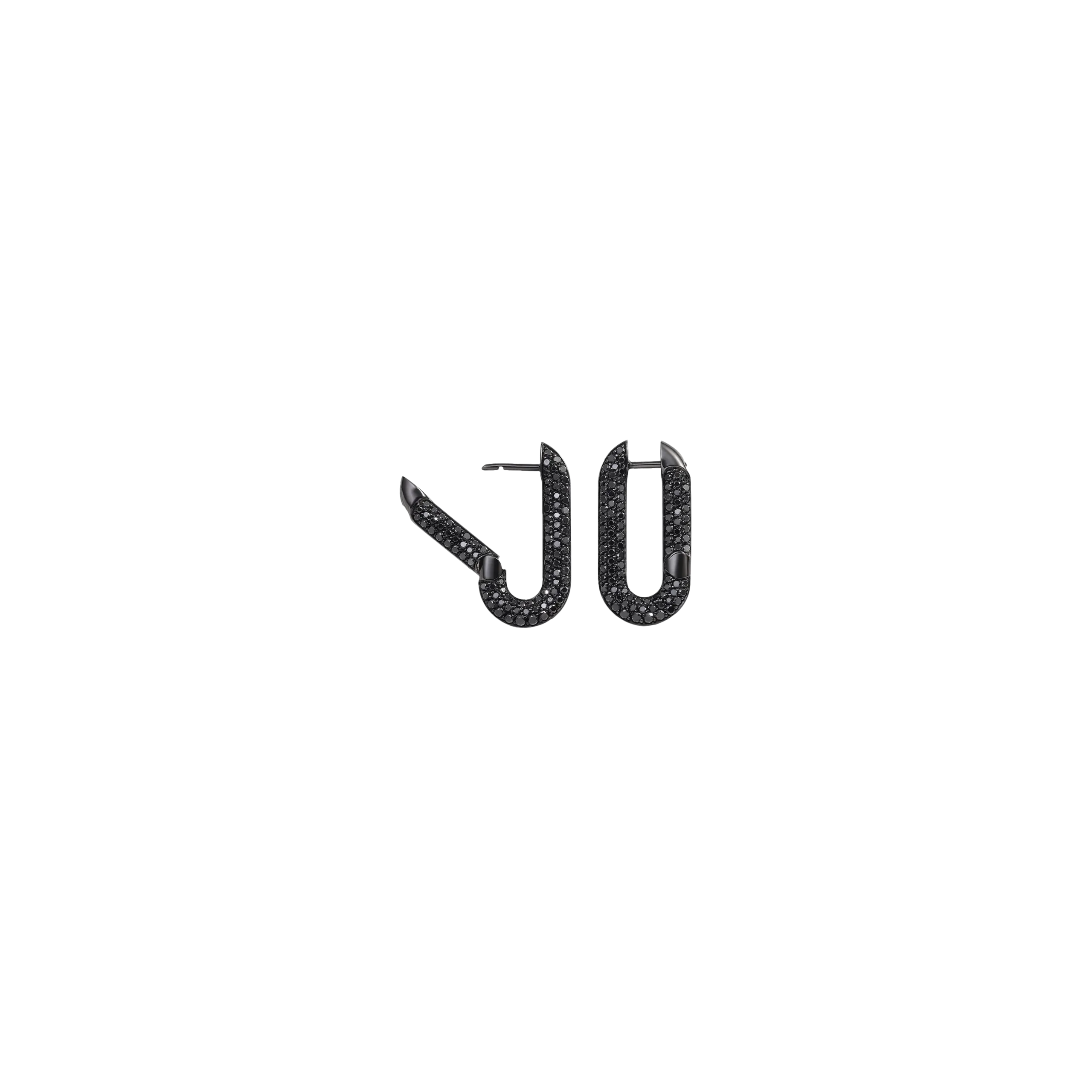 ORECCHINI MON JEU IN ORO NERO E DIAMANTI NERI - PG1332B051