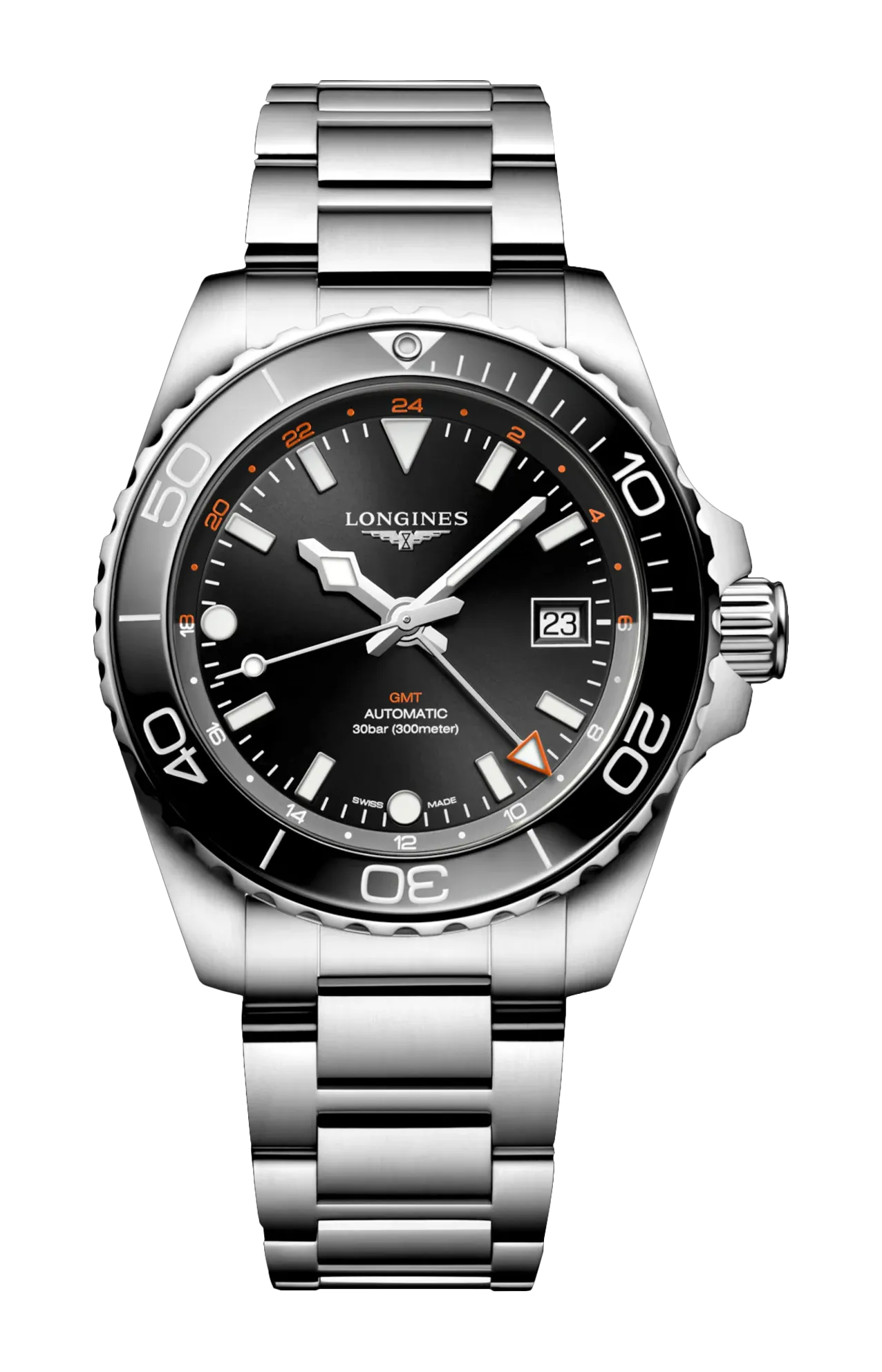 HYDROCONQUEST GMT 41 MM - L3.790.4.56.6