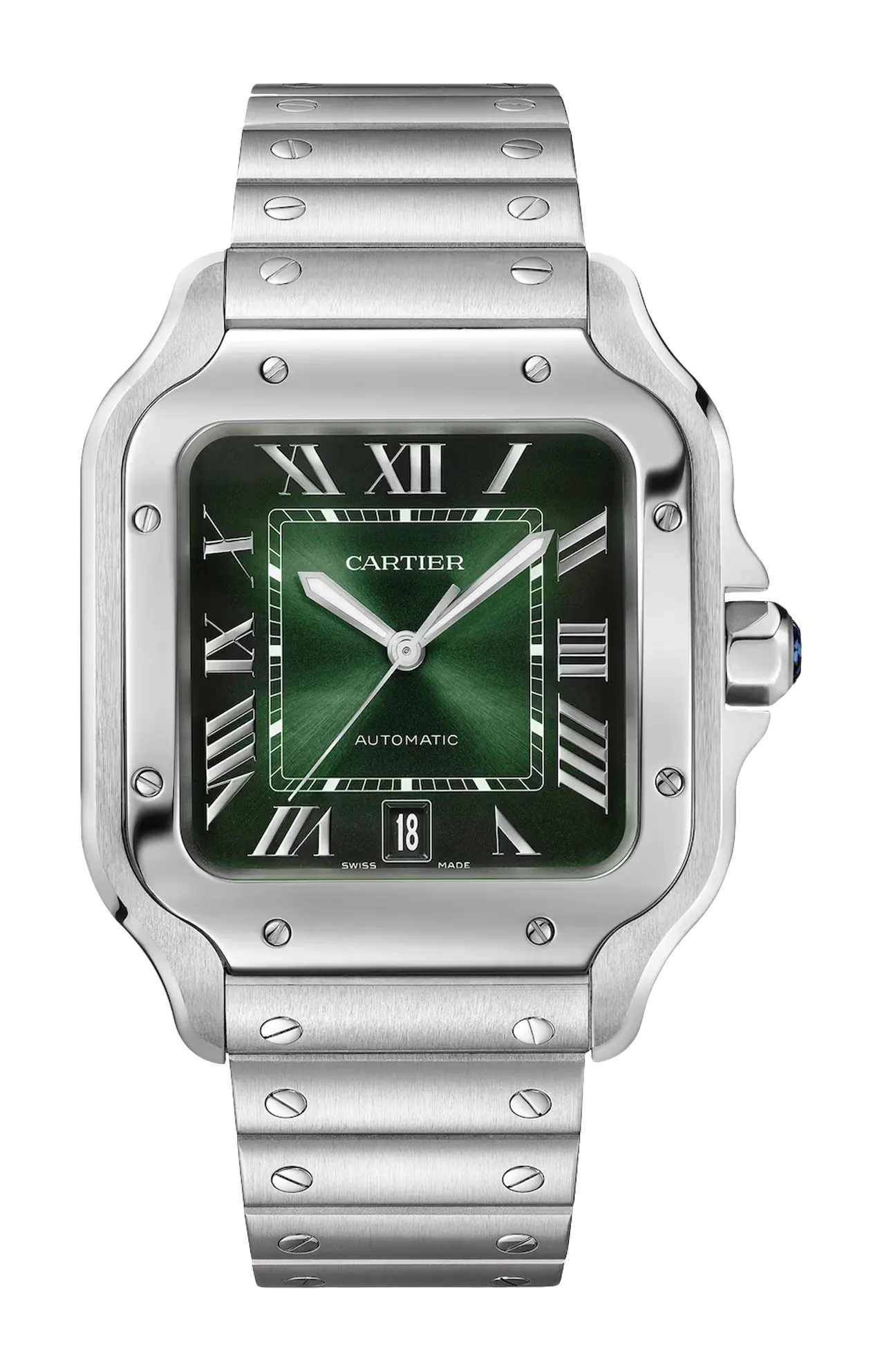 SANTOS DE CARTIER, MODELLO GRANDE, ACCIAIO, AUTOMATICO - WSSA0062