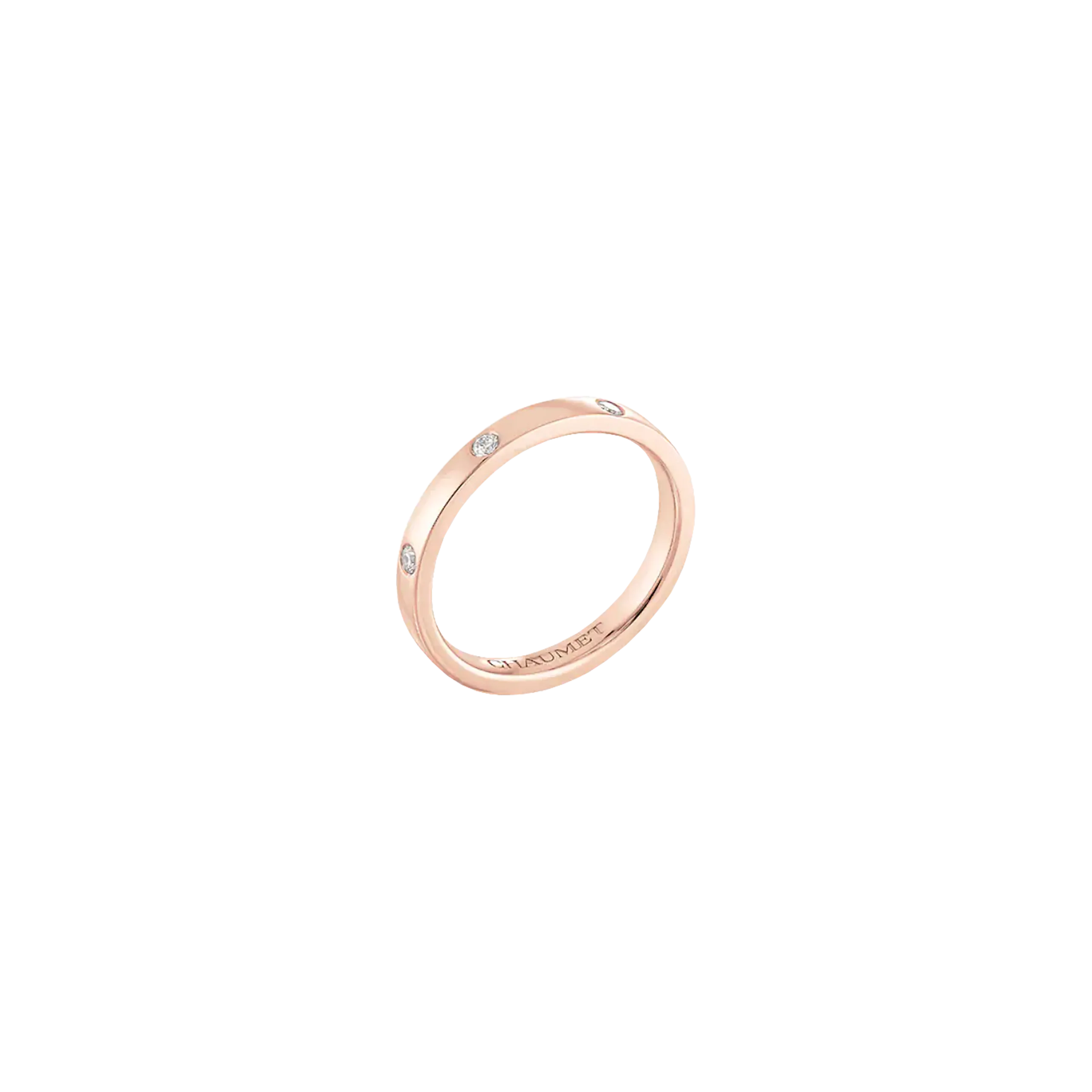 FEDE NUZIALE LES ÉTERNELLES DE CHAUMET RUBANS IN ROSA E DIAMANTI - 082557 - 082557