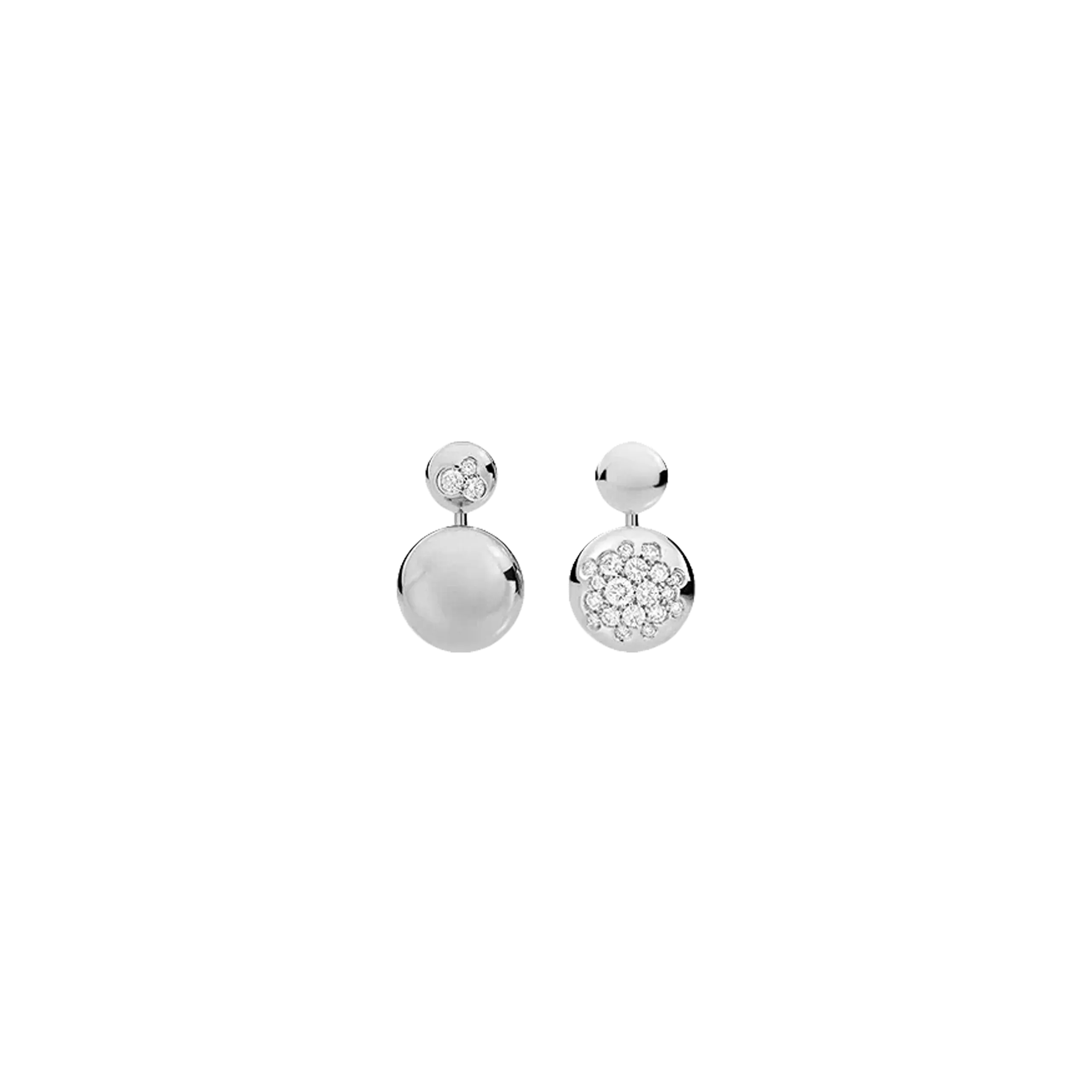 ORECCHINI GLAMOUR IN ORO BIANCO E DIAMANTI - DGL09ORBBDI - DGL09ORBBDI