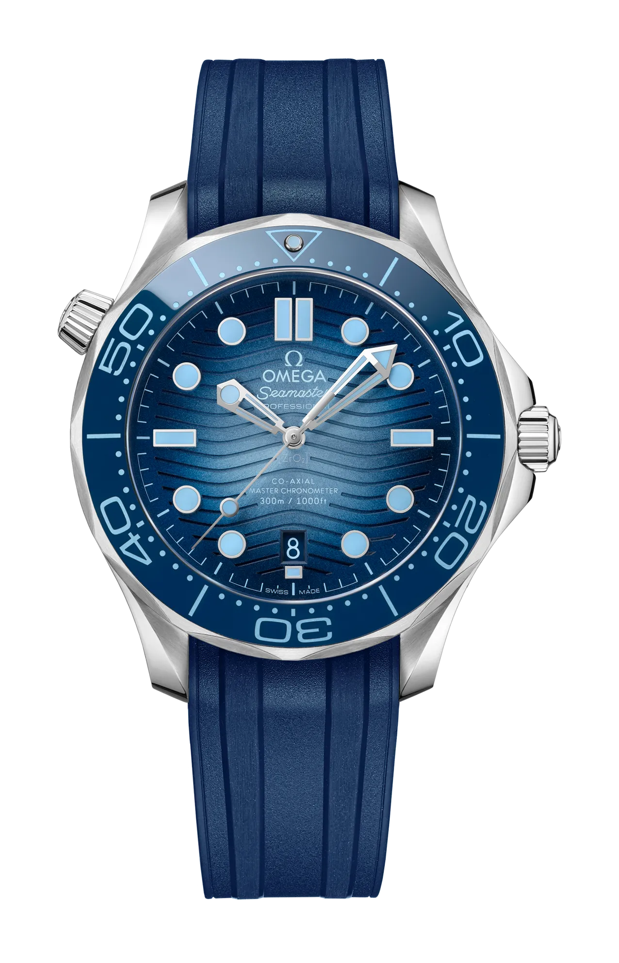 SEAMASTER DIVER 300M 42 MM, ACCIAIO SU CAUCCIÙ - 210.32.42.20.03.002