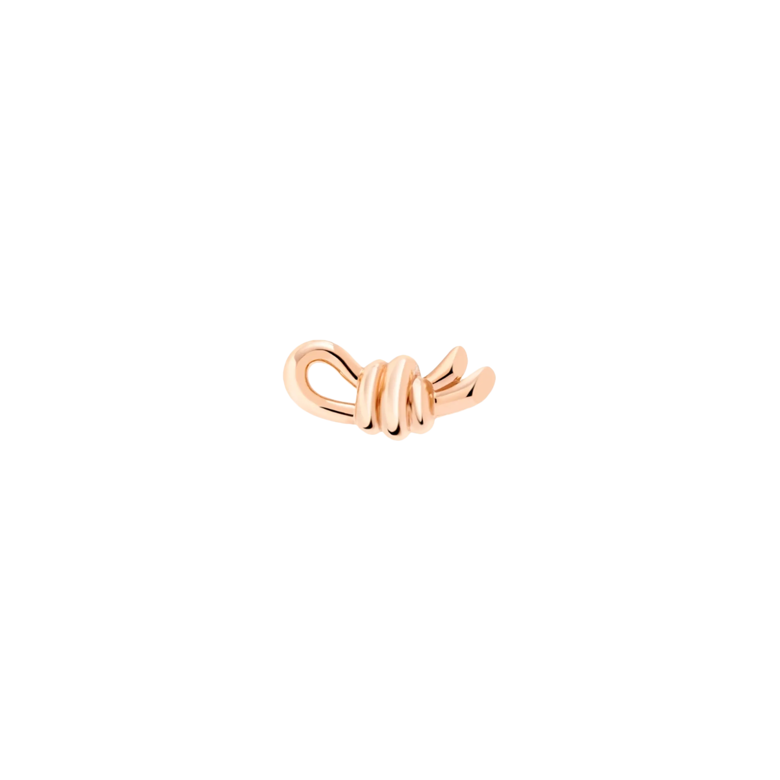 DODO NODO - ORECCHINO SINGOLO NODO IN ORO ROSA - DHC3008KNOTS0009R