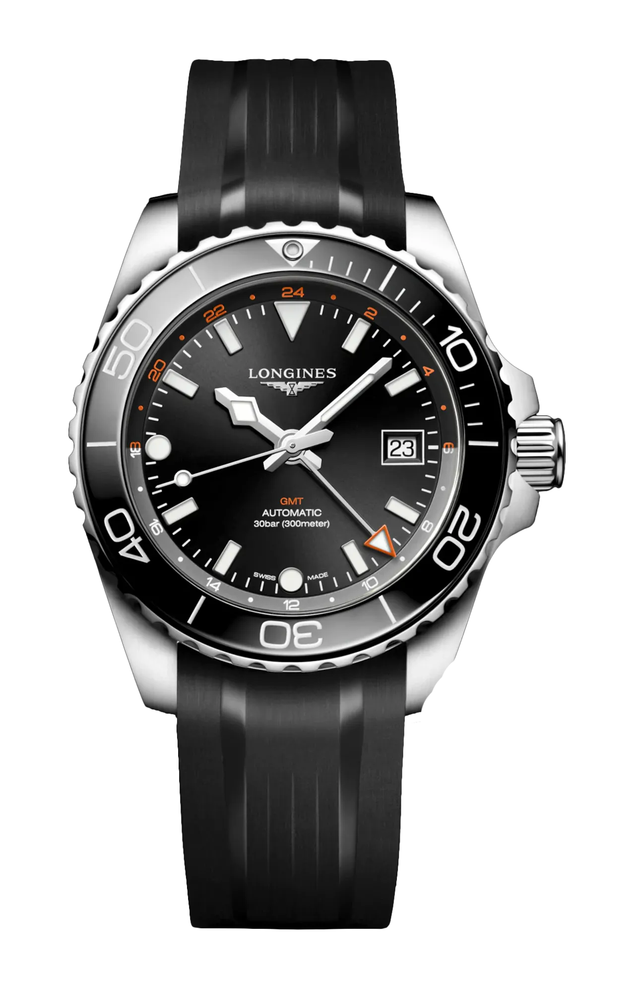 HYDROCONQUEST GMT 41 MM - L3.790.4.56.9