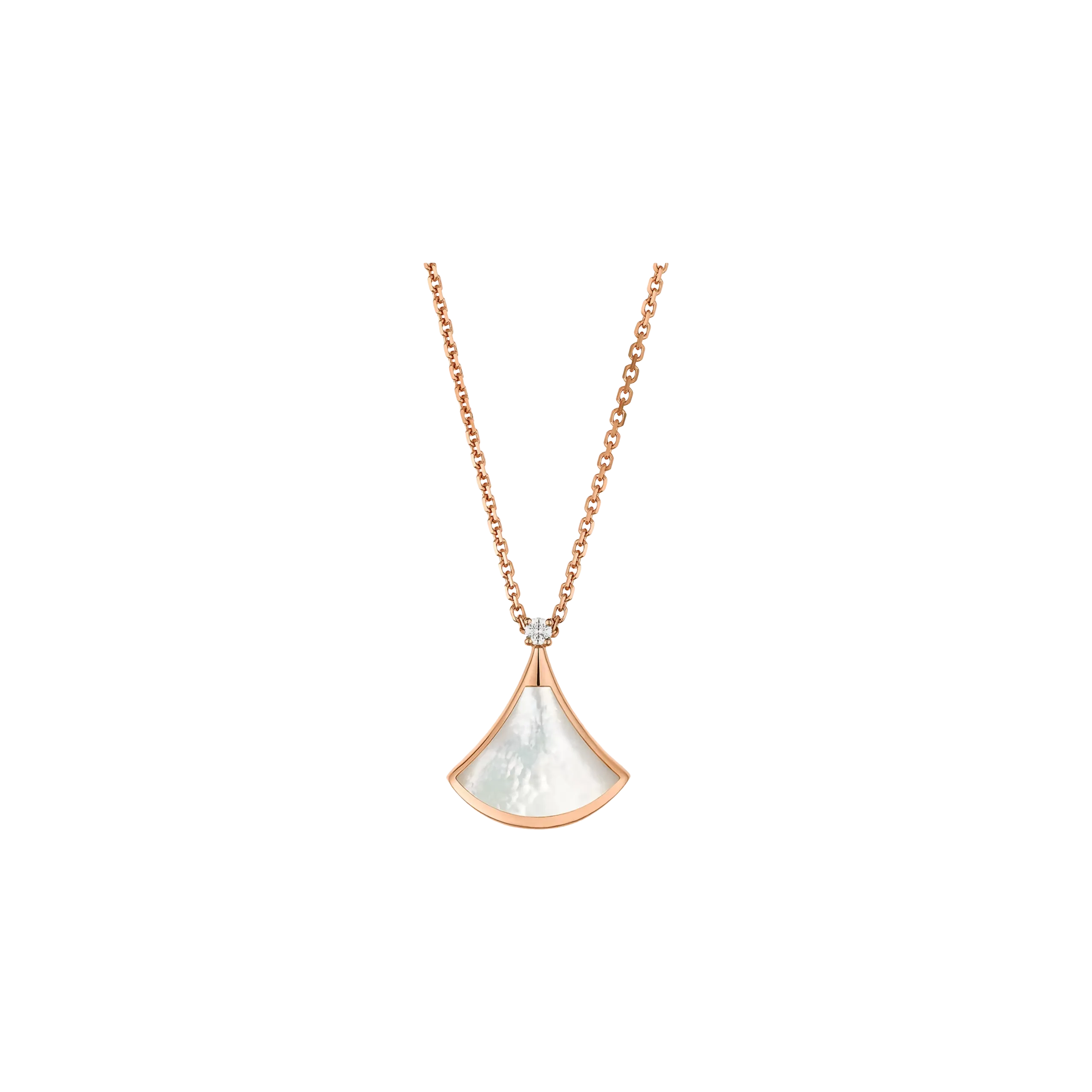 COLLANA DIVAS' DREAM IN ORO ROSA, DIAMANTE E MADREPERLA - 359986 - CL859867